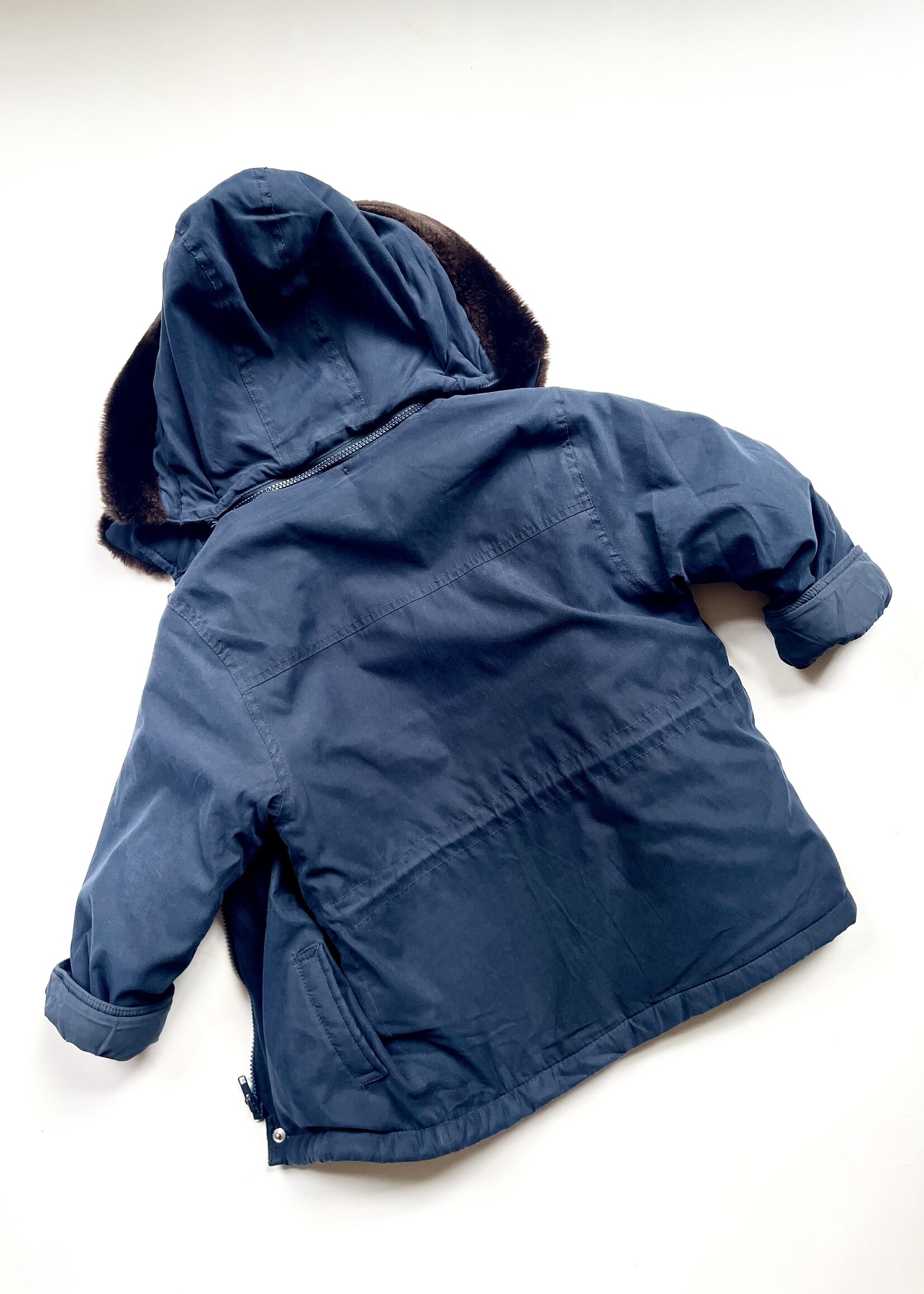 Vintage Dark Blue Parka Jacket 6y