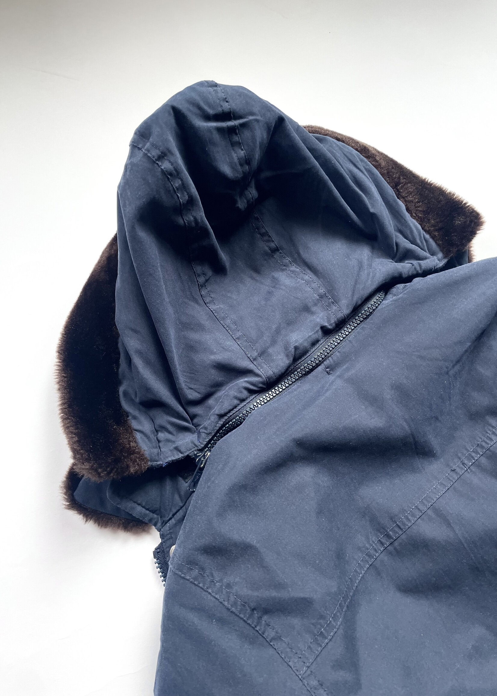 Vintage Dark Blue Parka Jacket 6y