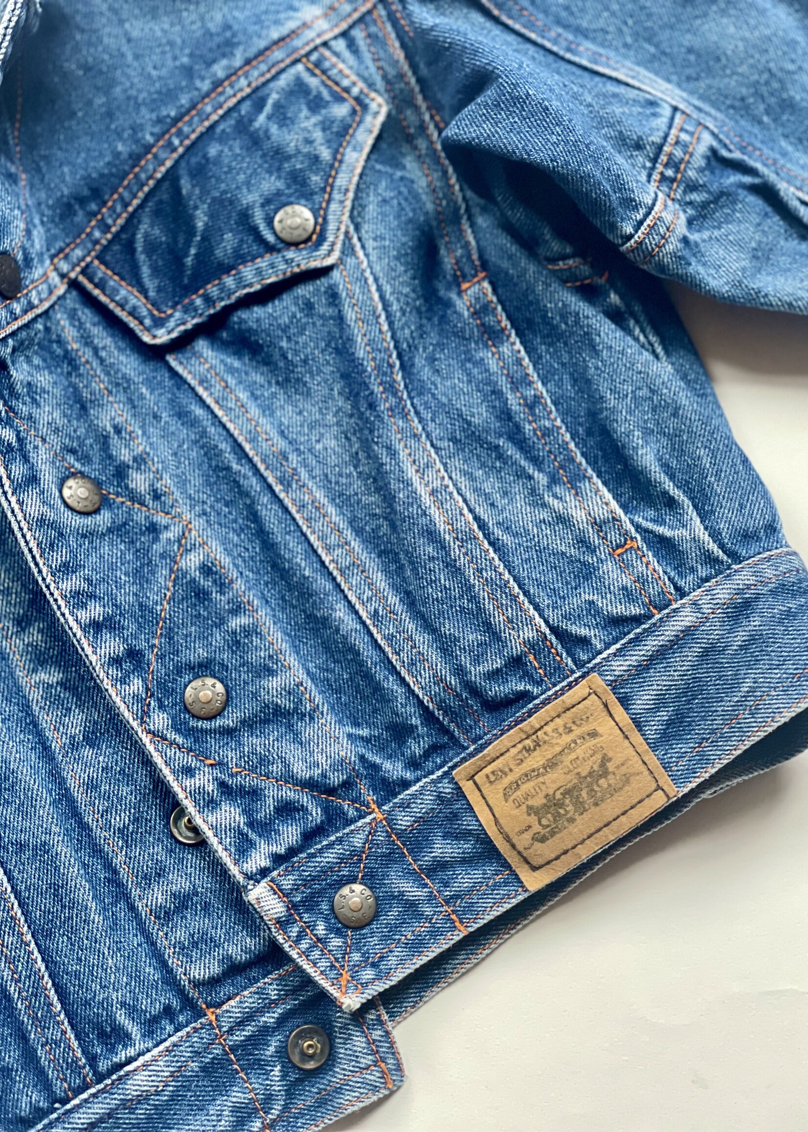 Levi's Dark Denim Trucker Jacket 2y
