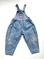 OshKosh USA Light Wash Bubble Dungarees 3-4y