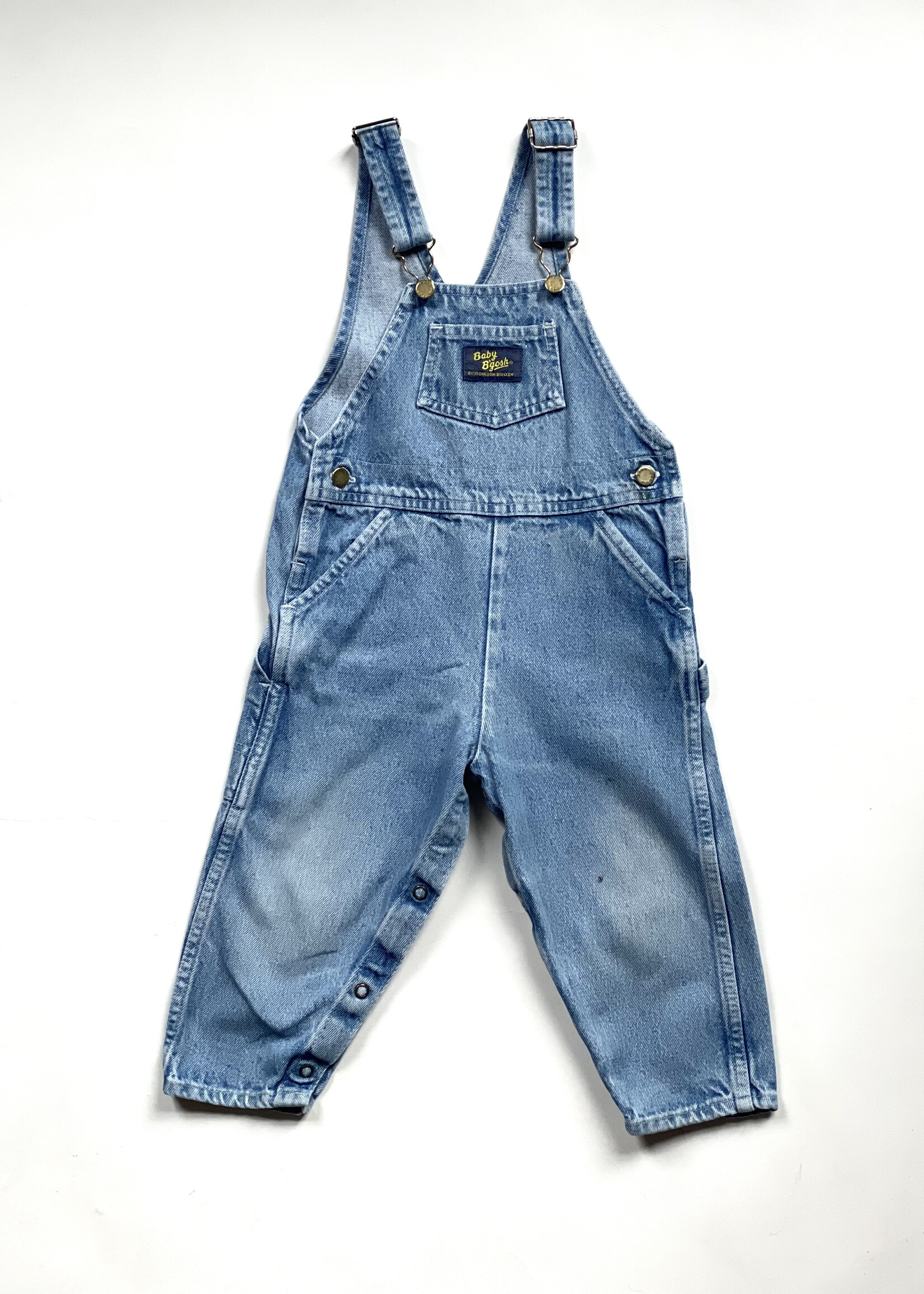 OshKosh Light Wash Worker Dungarees 2y