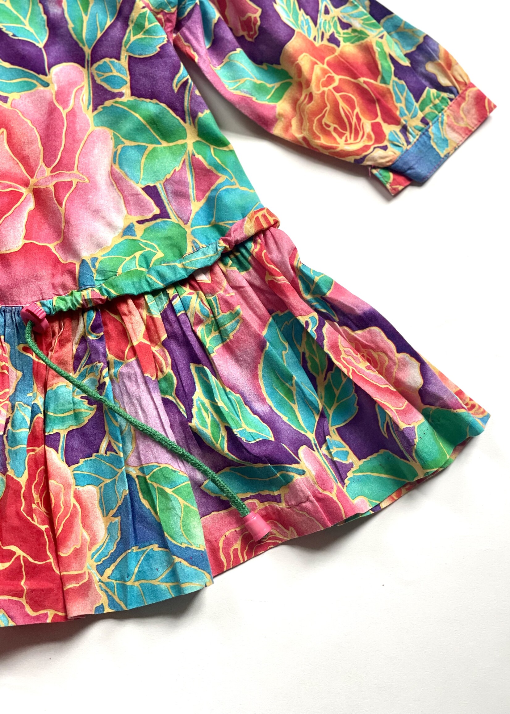 K'neeltje Floral Frilly Wide Fit Dress 3y