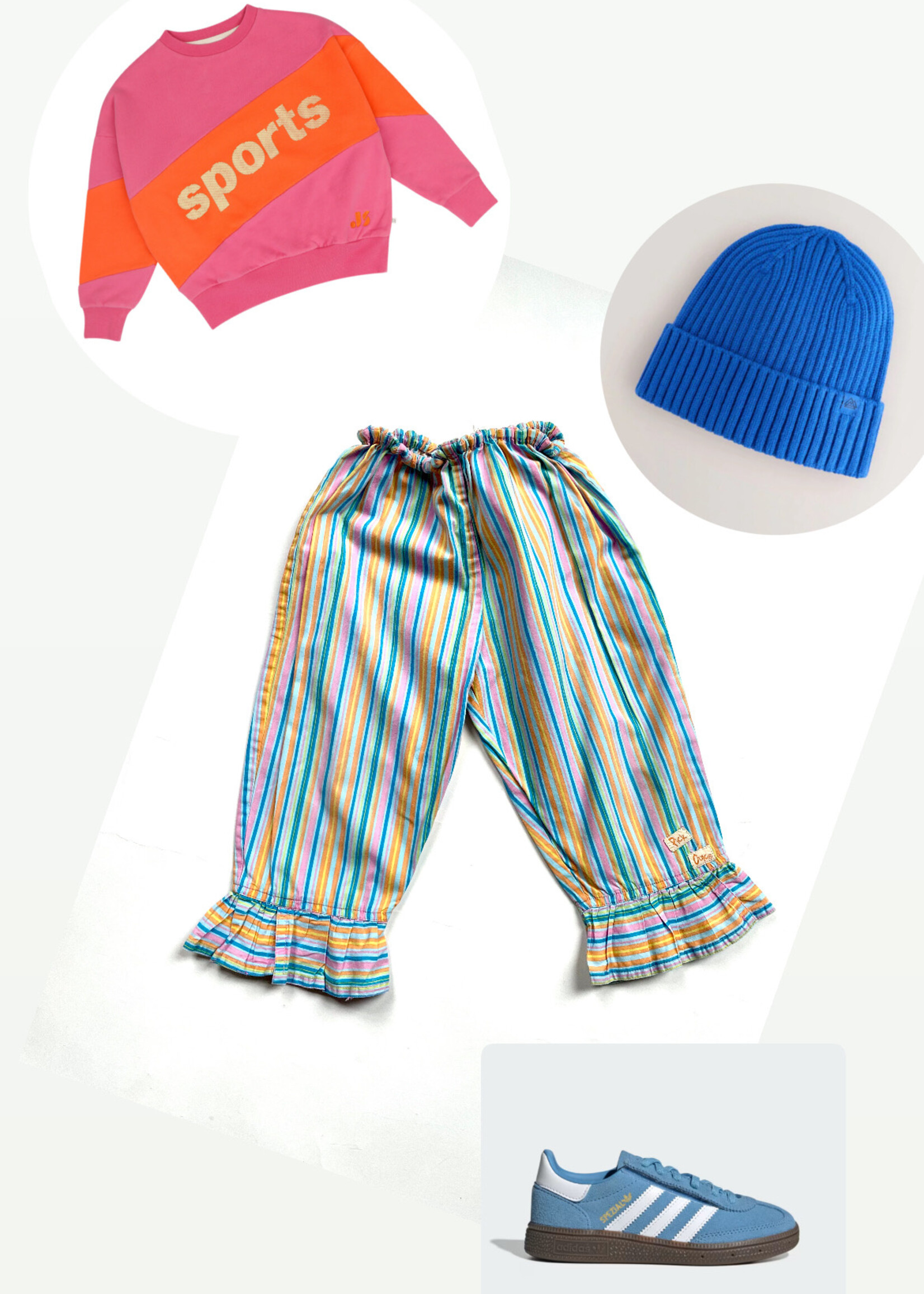 Vintage Striped Frilly Puffy Pants 18m