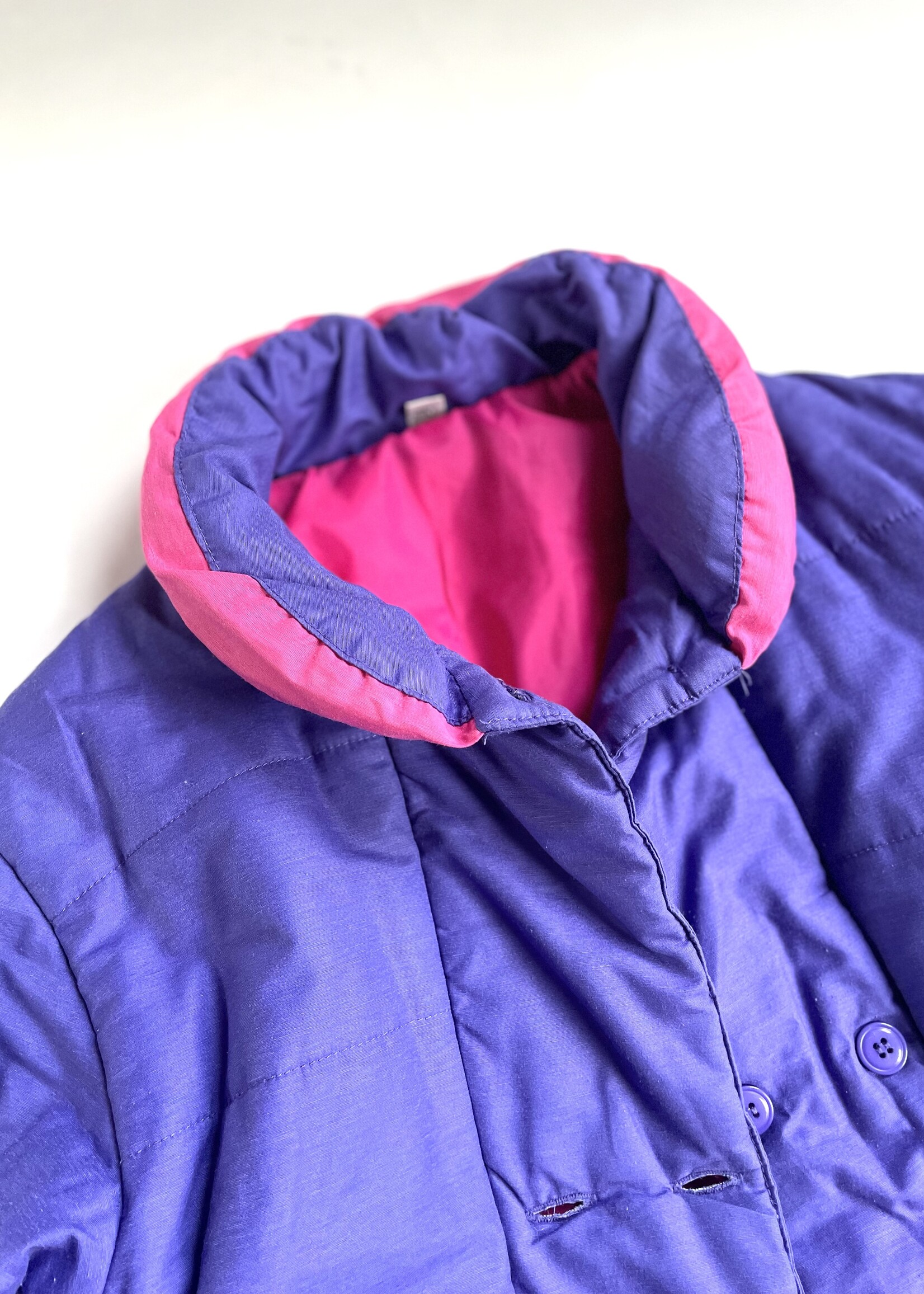Vintage Purple Pink Lined Coat 8-10y
