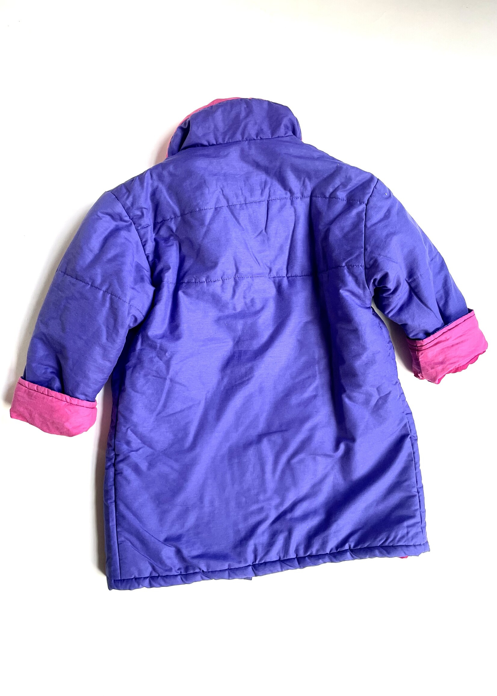 Vintage Purple Pink Lined Coat 8-10y