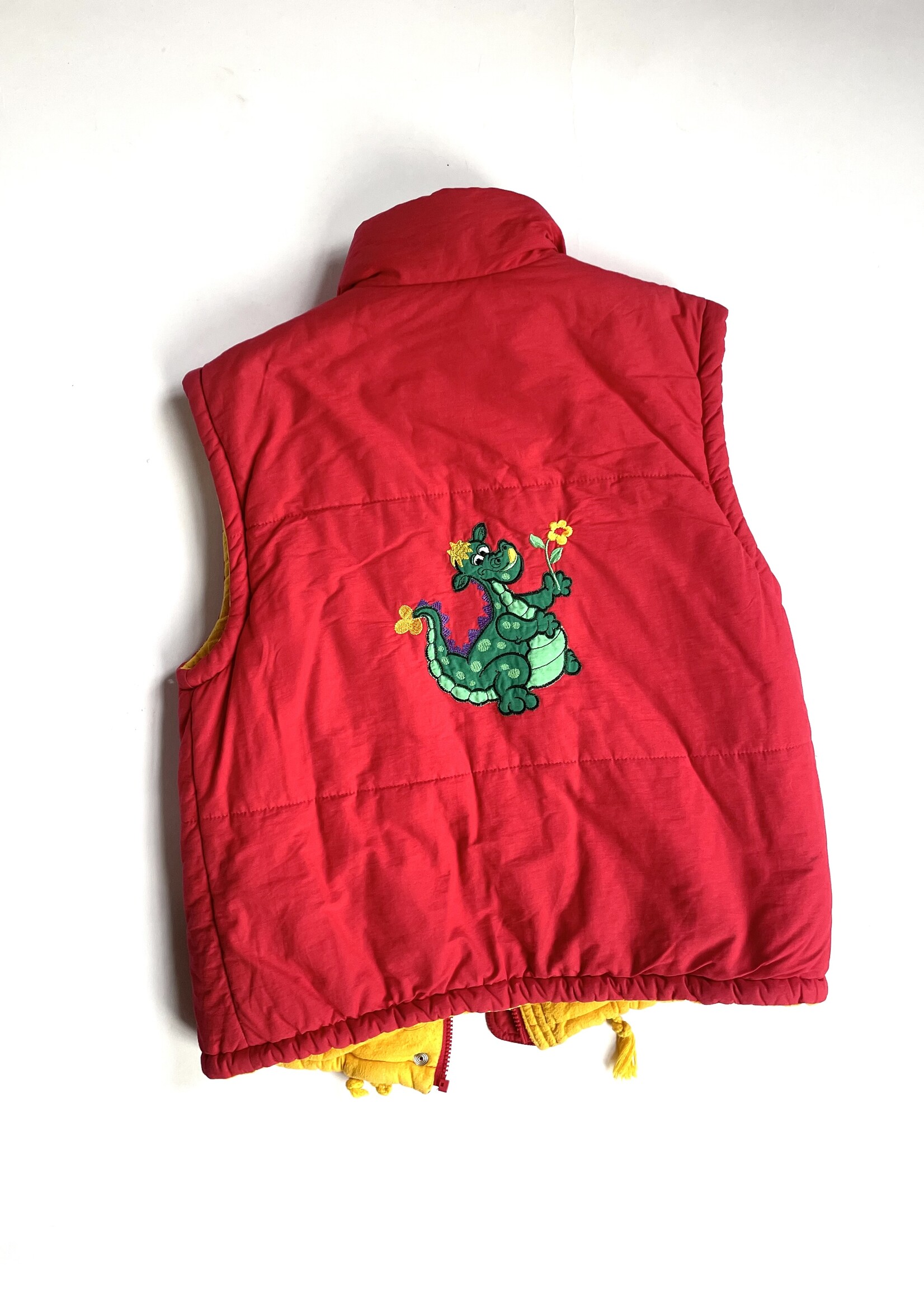 Vintage Red Tiny Dragon Bodywarmer 8-10y