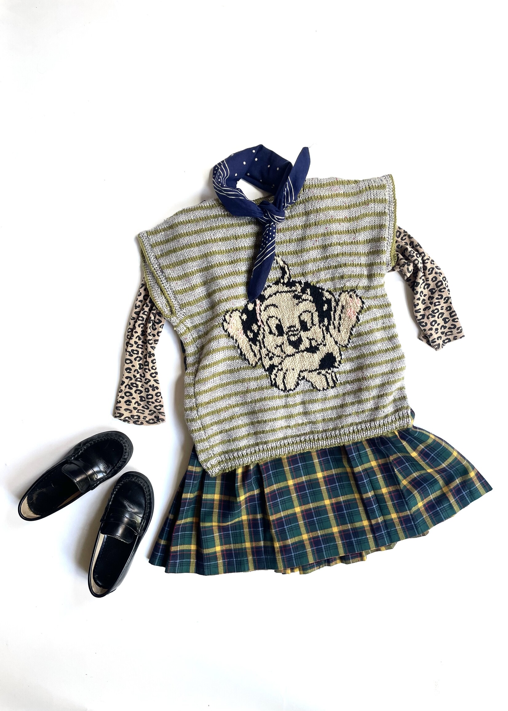 Handmade Striped Dog Spencer 8y