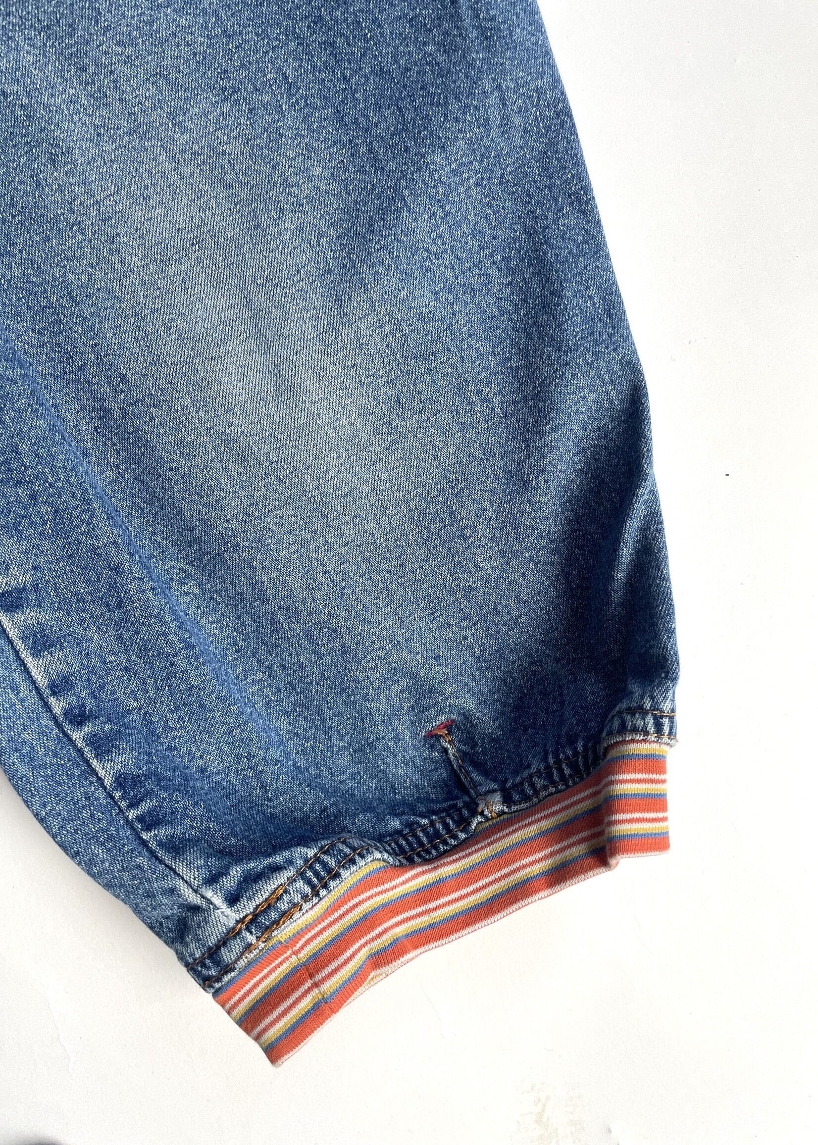 Oilily Puffy Demin Checked Dungarees 6-8y