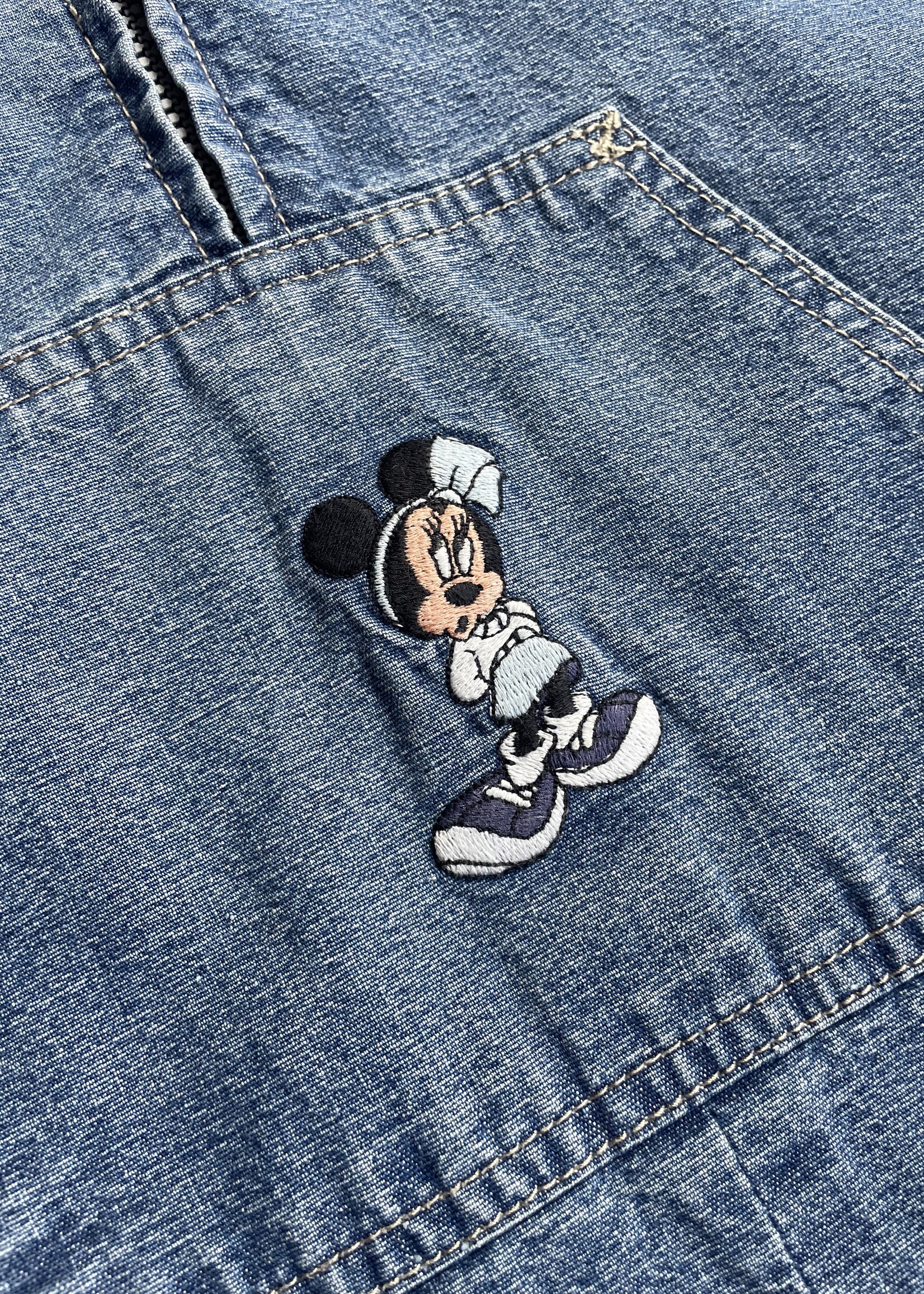 Vintage Minnie College Denim Dress 5-6y