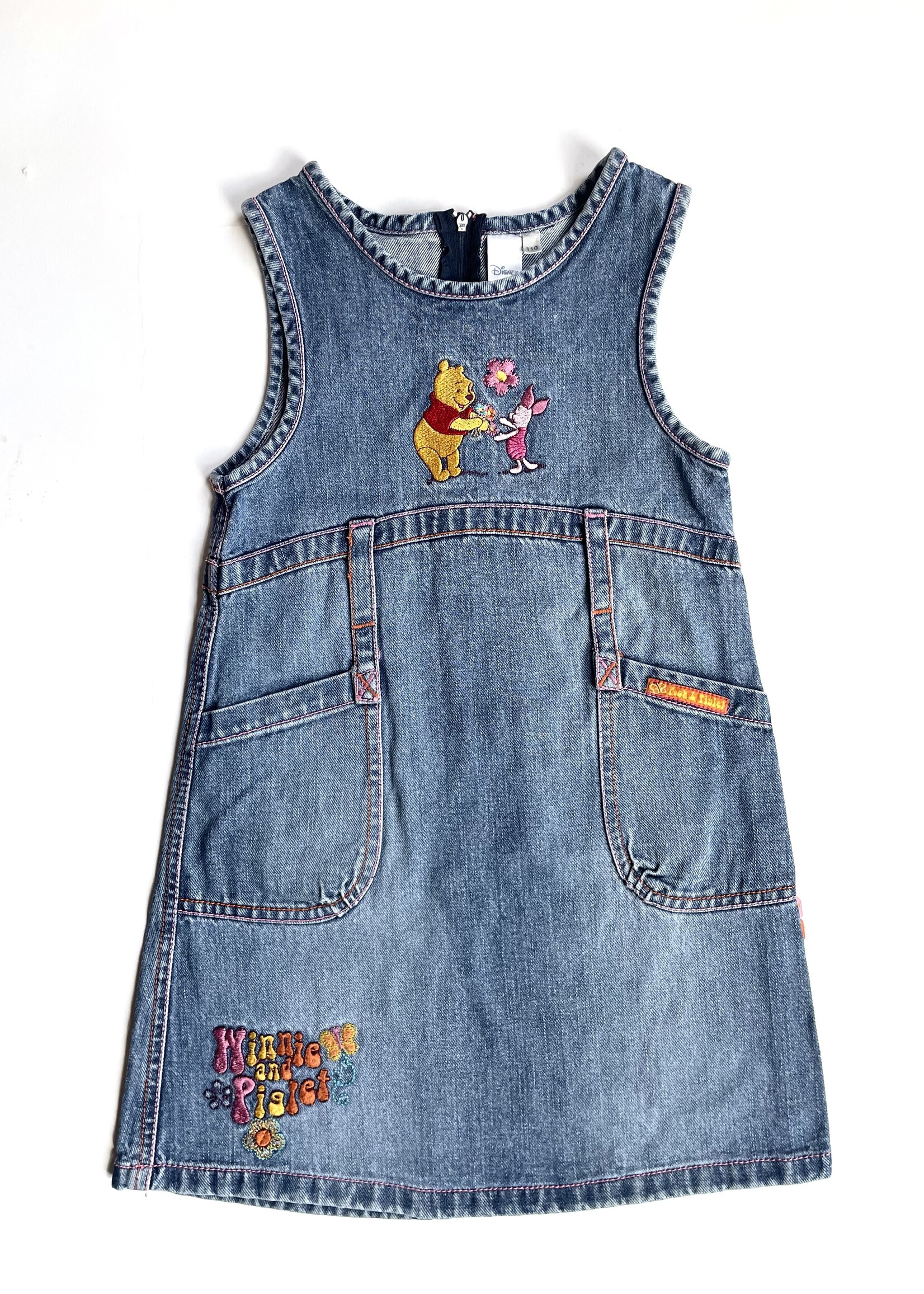 Vintage Winnie & Piglet 2YK Denim Dress 5y