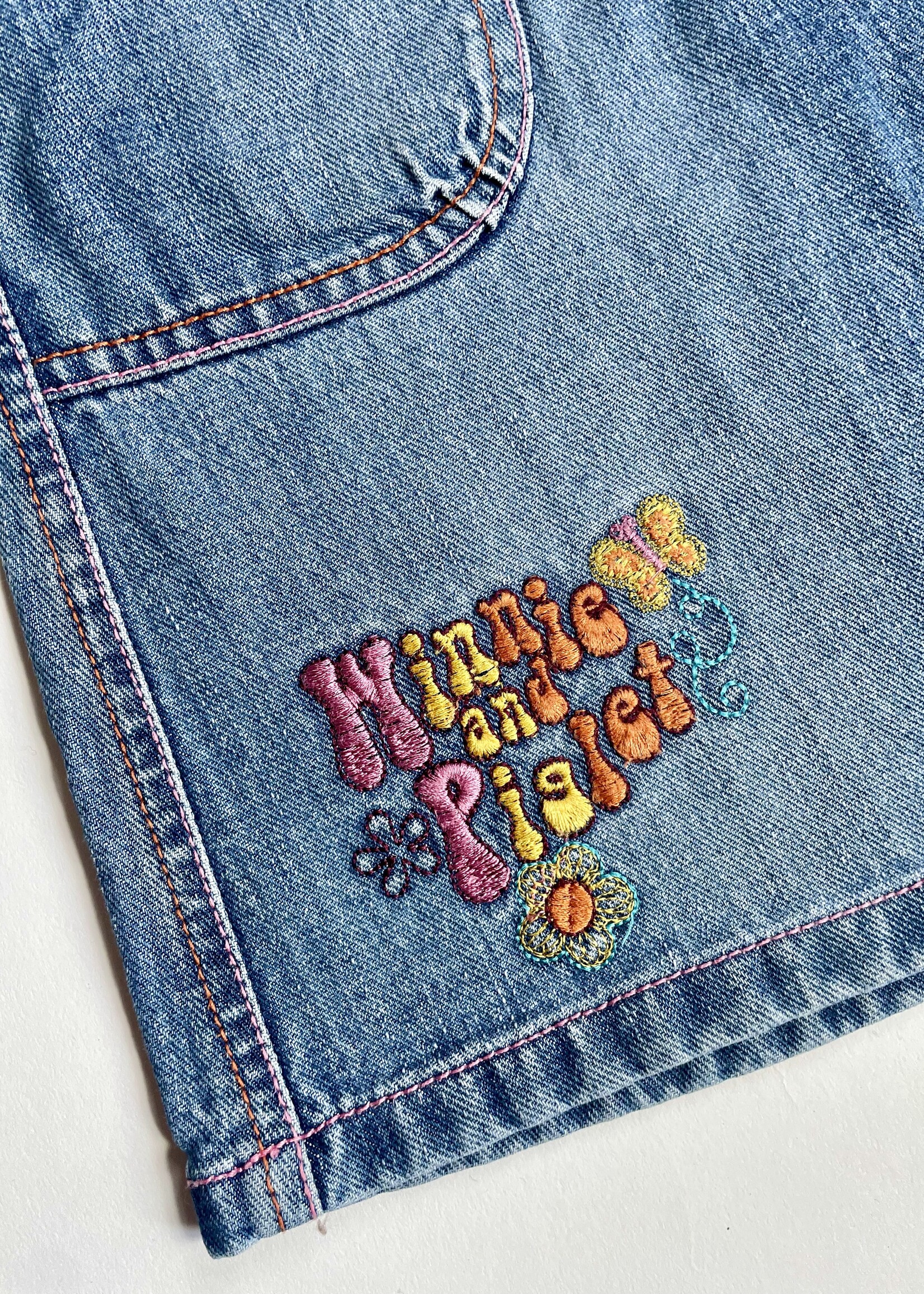 Vintage Winnie & Piglet 2YK Denim Dress 5y