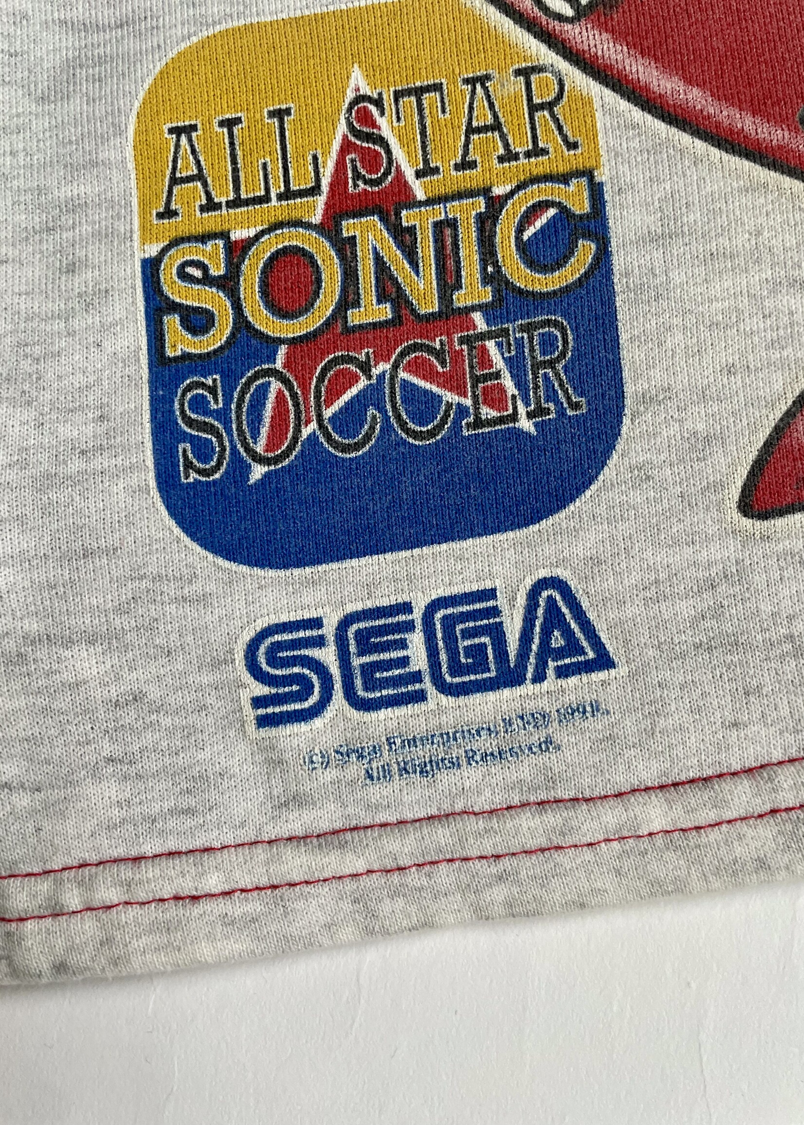 Vintage Sega Sonic Soccer '98 Sweater 3-4y