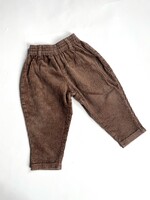 Vintage Choco Brown Velvet Trousers 12m
