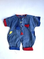 Vintage Wide Fit Acid Colorblock Playsuit 12-18m