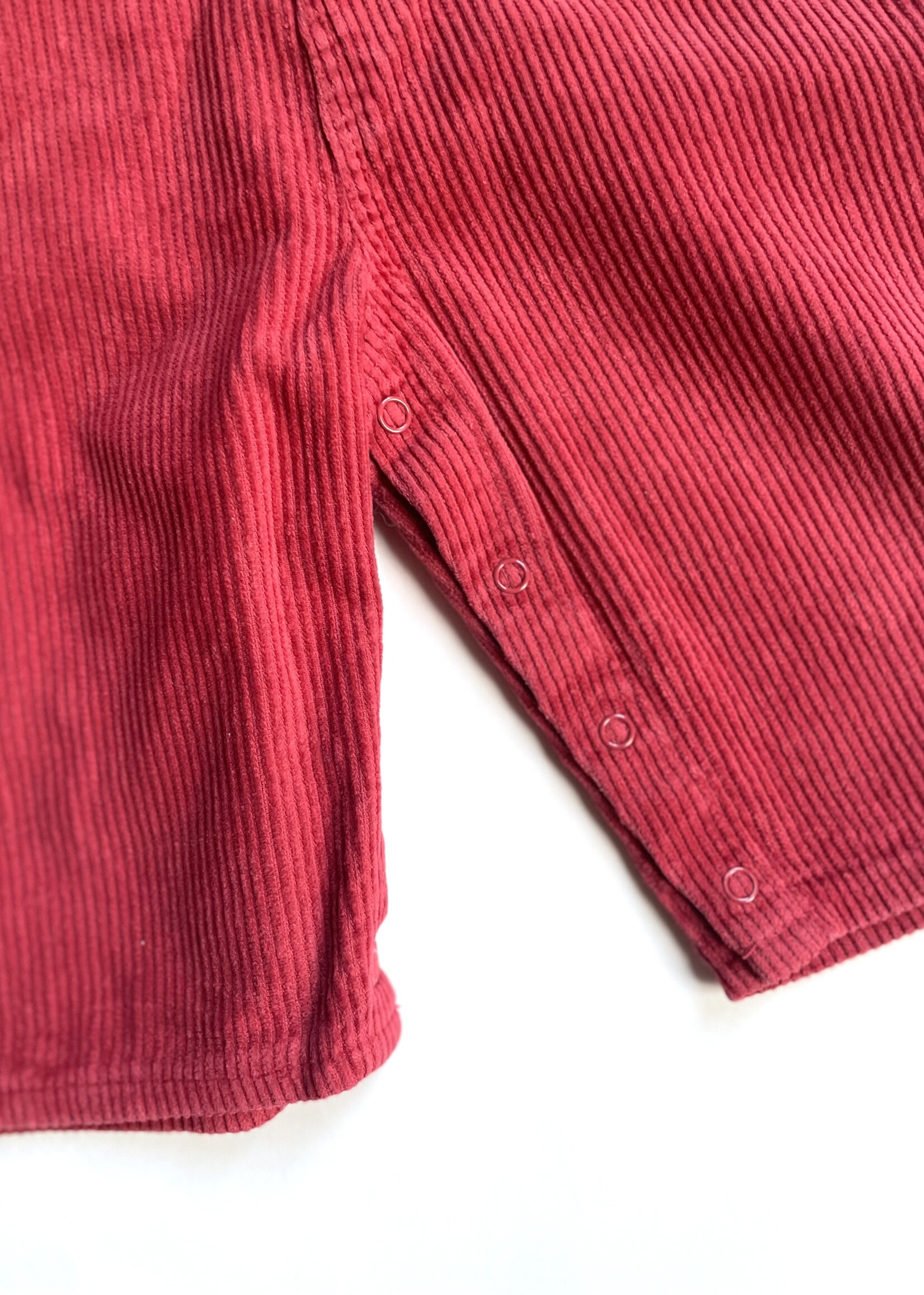 Vintage Red Velvet Dungarees 12-18m