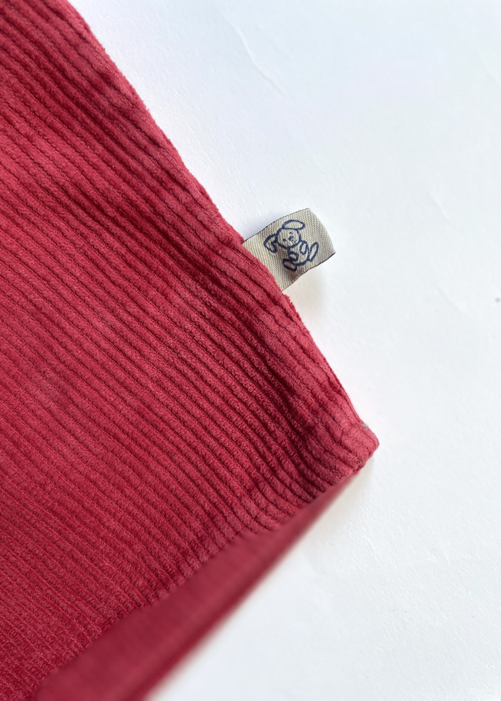 Vintage Red Velvet Dungarees 12-18m