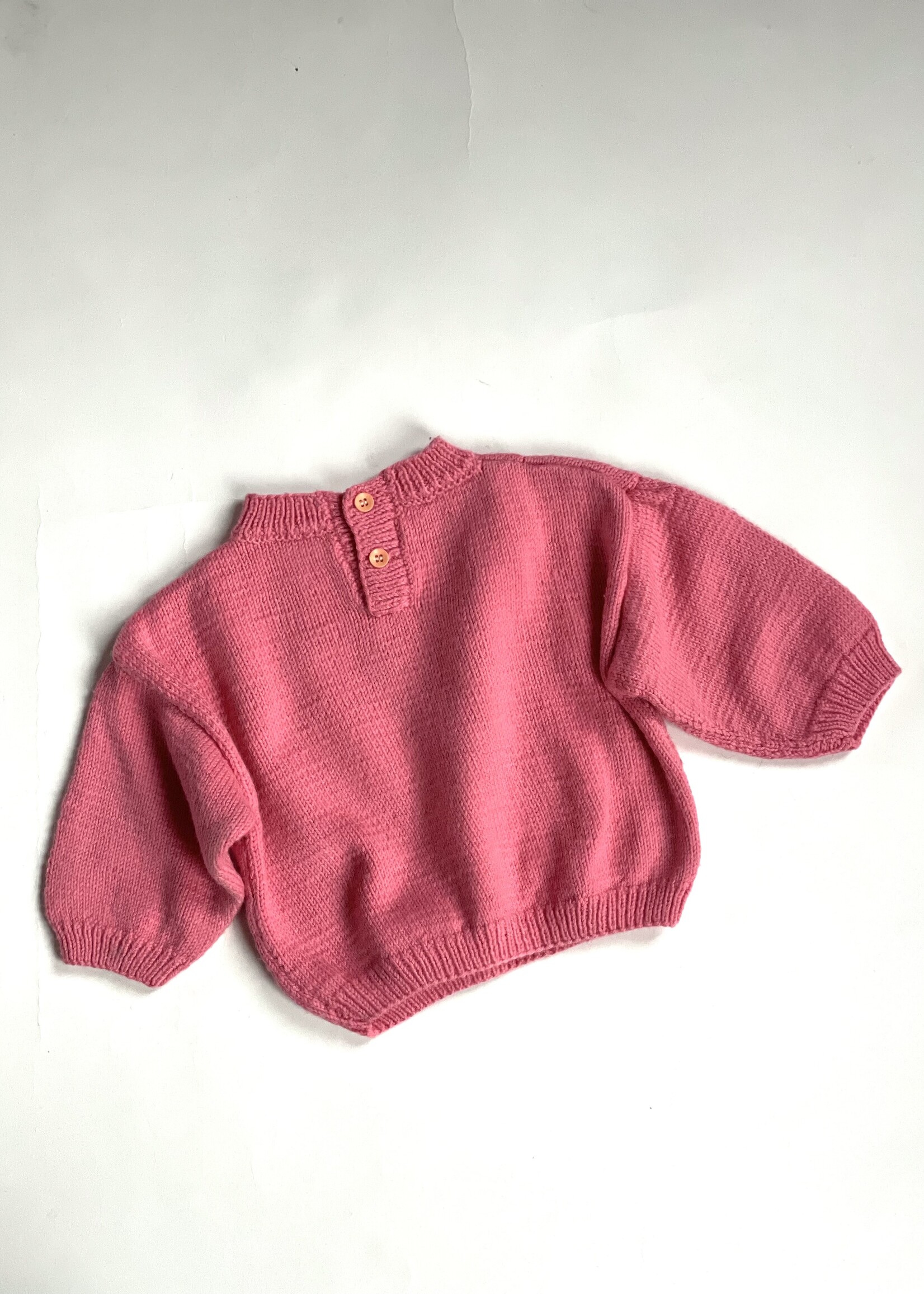Handmade Pink Bambi Sweater 6-9m