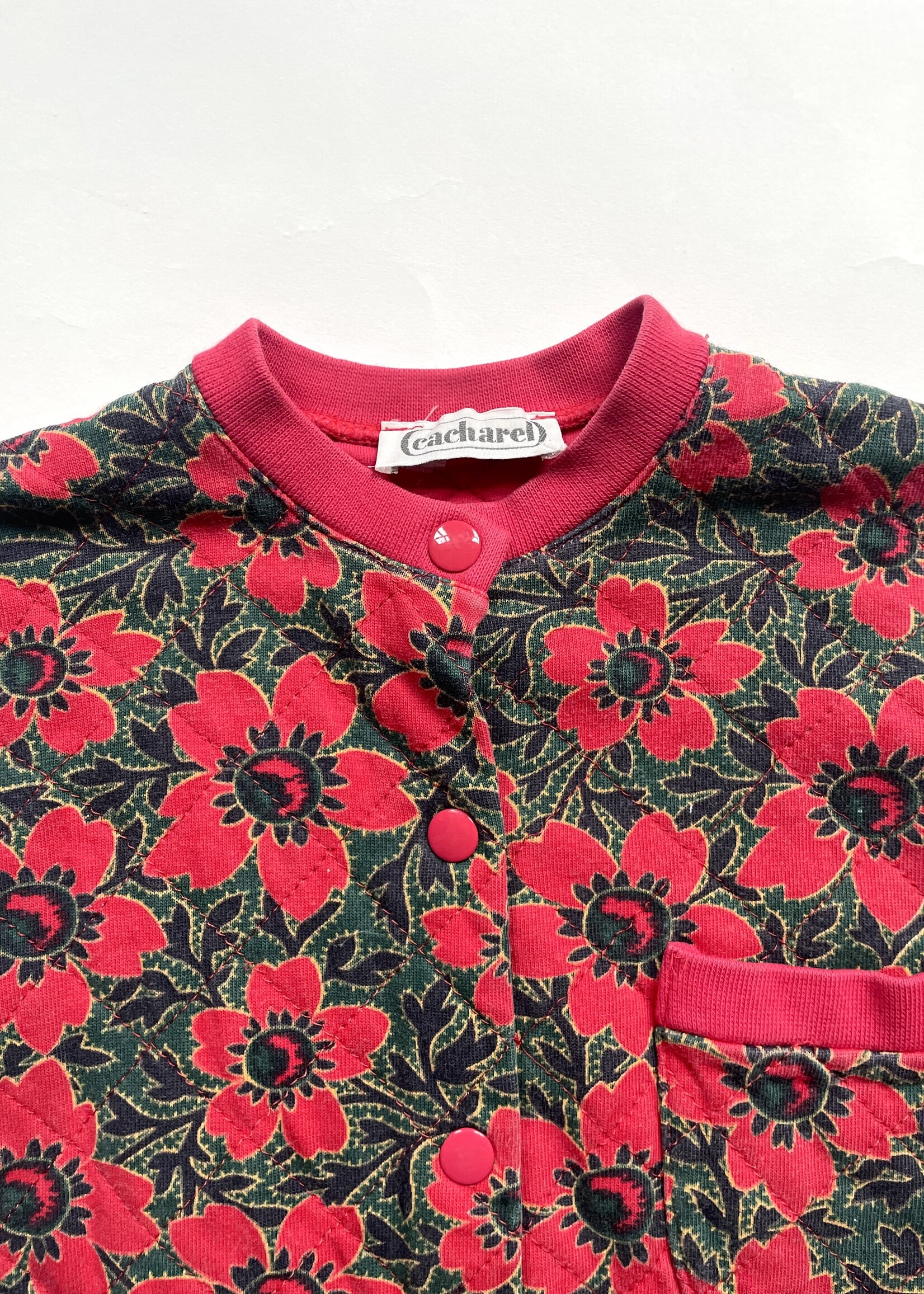 Cacharel Red and Green floral Winter Set 8y