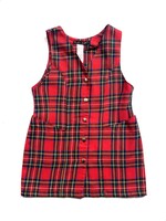 Vintage Red Tartan Dress 4-5y
