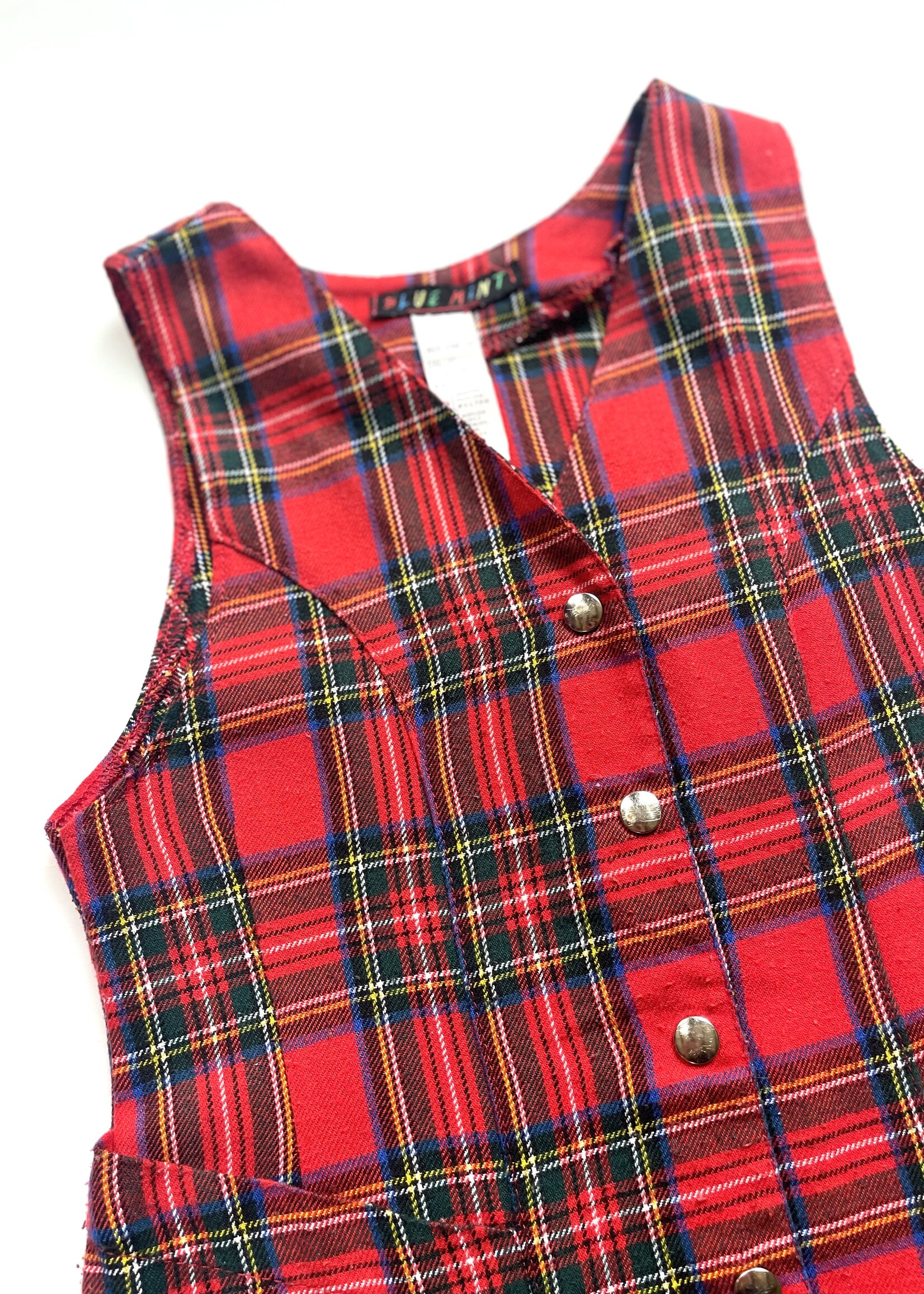 Vintage Red Tartan Dress 4-6y