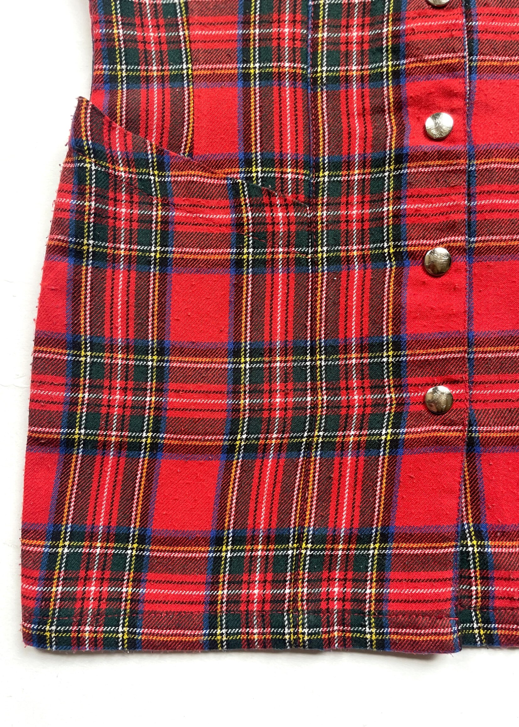 Vintage Red Tartan Dress 4-6y