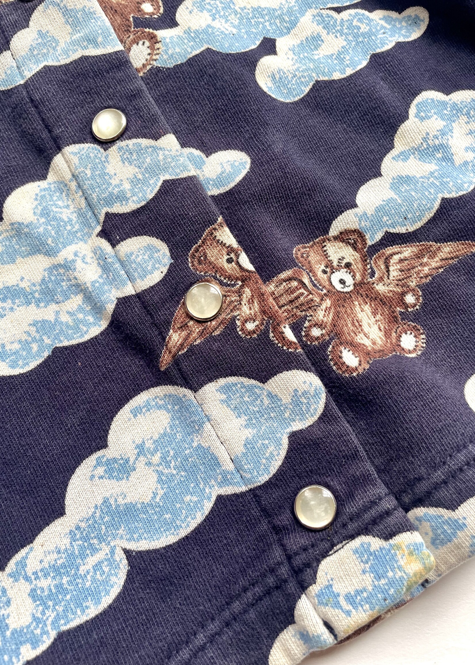 Ernest le Gamin Angle Bears short Cloudy Cardigan 4-6y