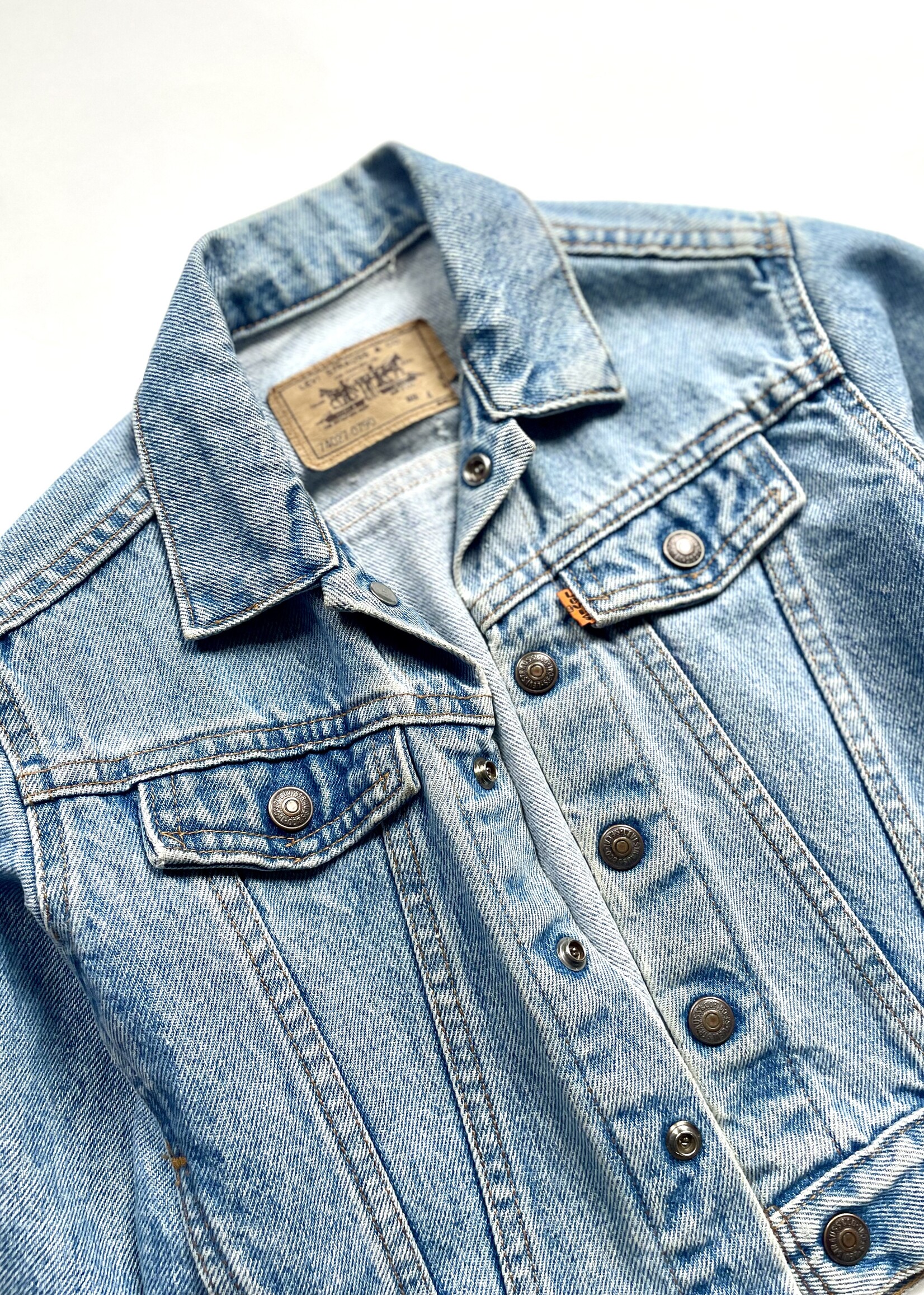 Levi's Orange Tab Light Wash Trucker Jacket 4y