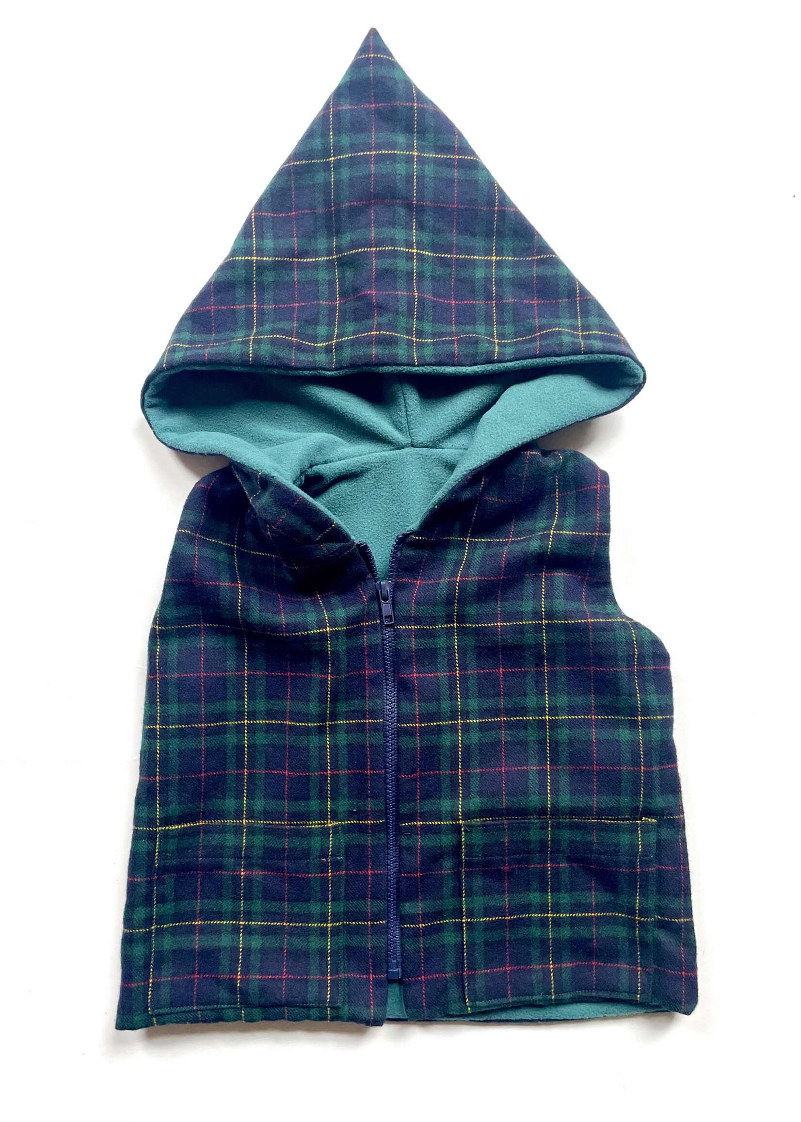 Handmade Tartan Bodywarmer 4y