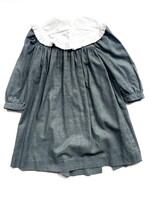 Cacharel Grey Dotted Dress + Frilly Collar 3y