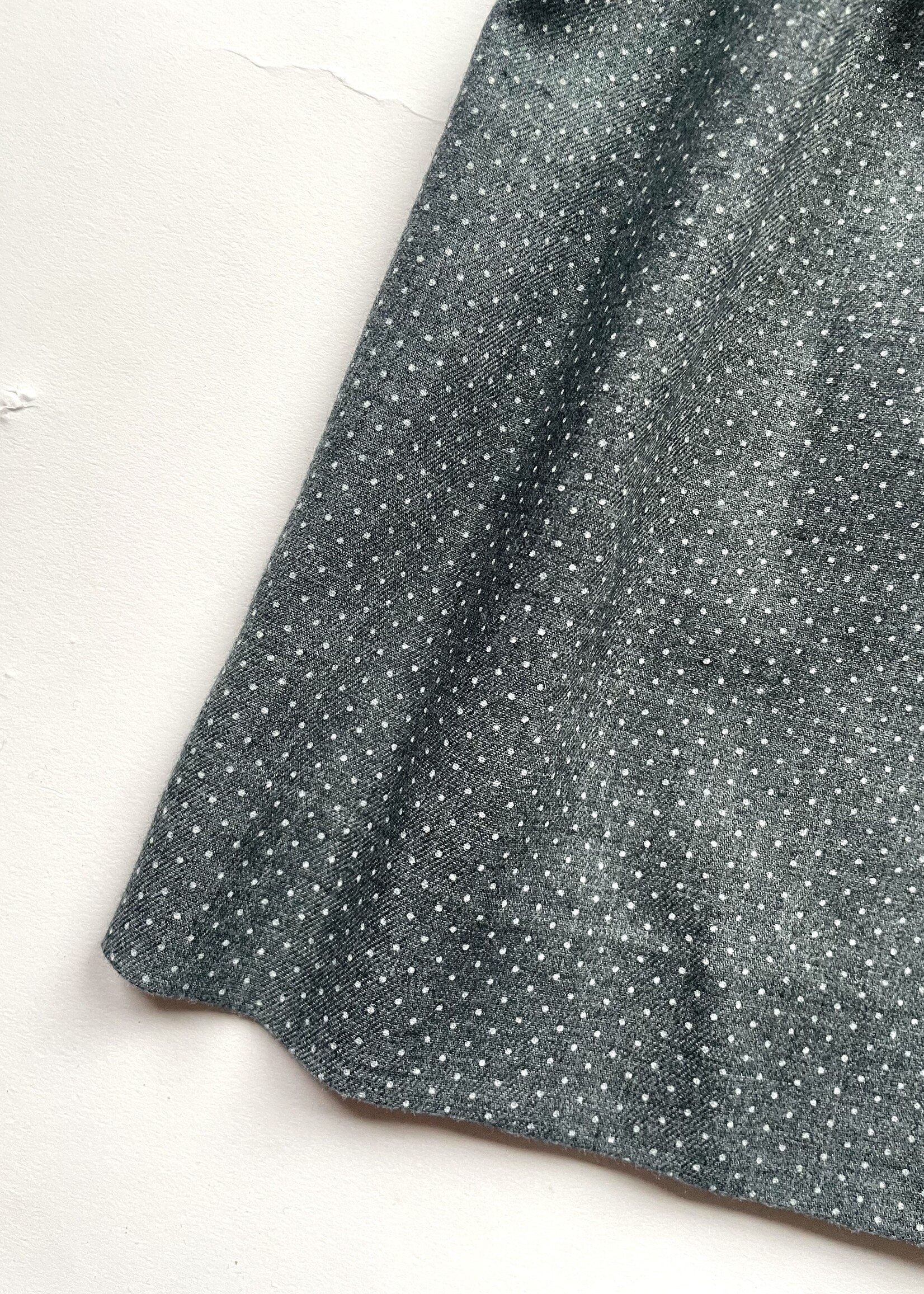 Cacharel Grey Dotted Dress + Frilly Collar 3y