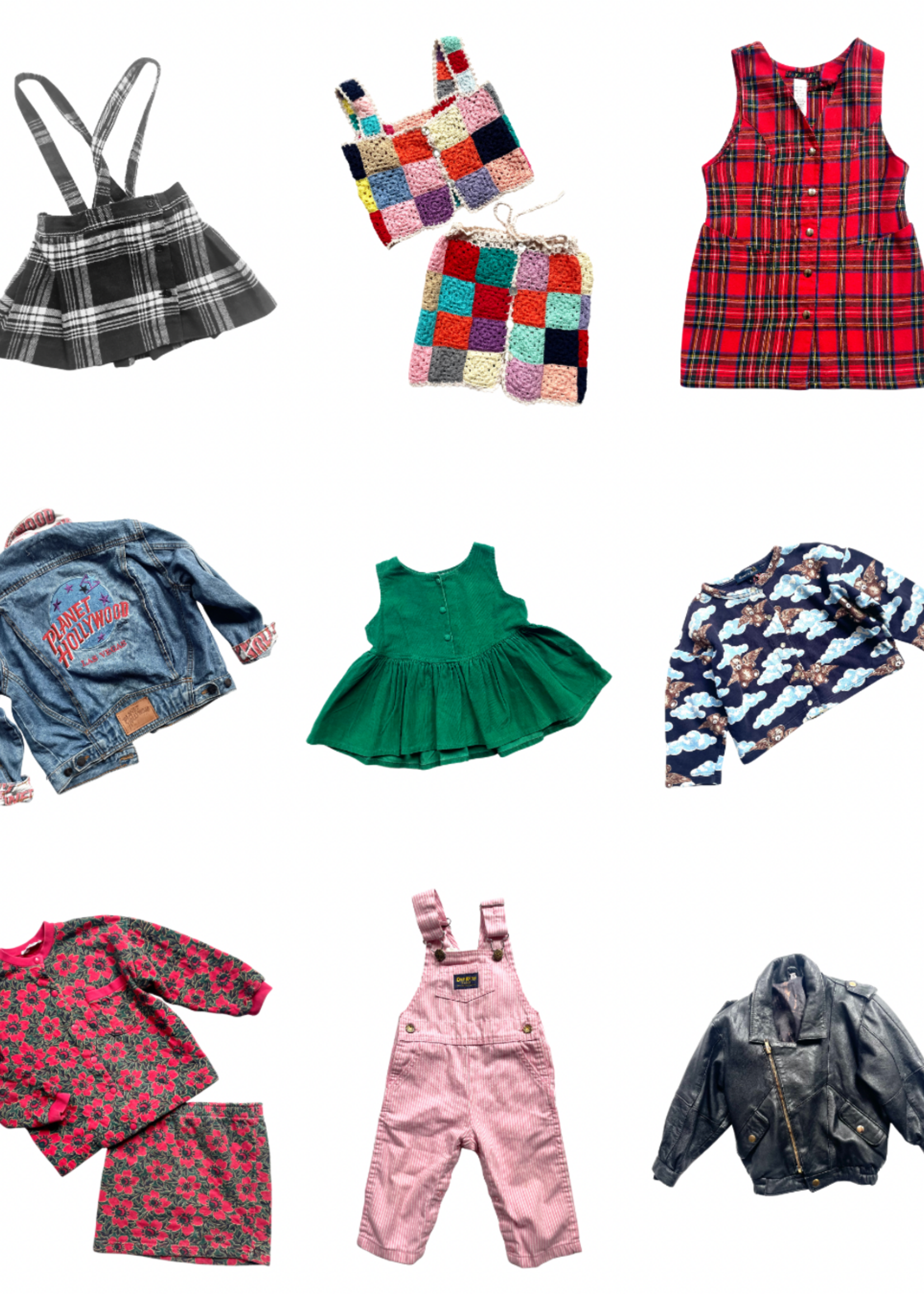 Vintage Green Velvet Frilly Top/Dress 2-6y