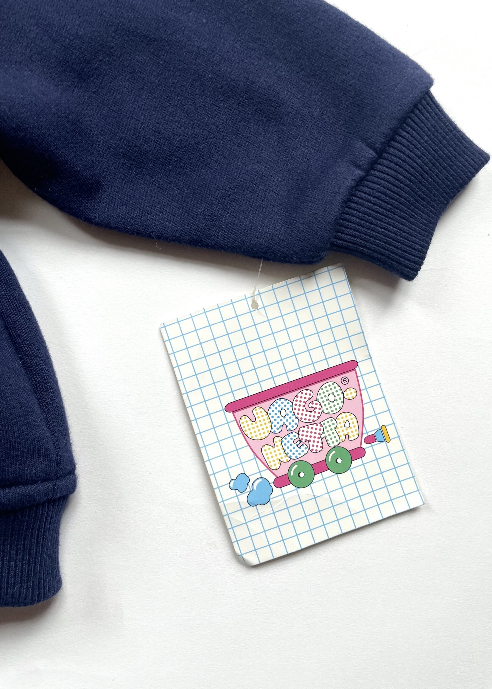 Vintage Navy Blue Tartan Cardigan 18-24m