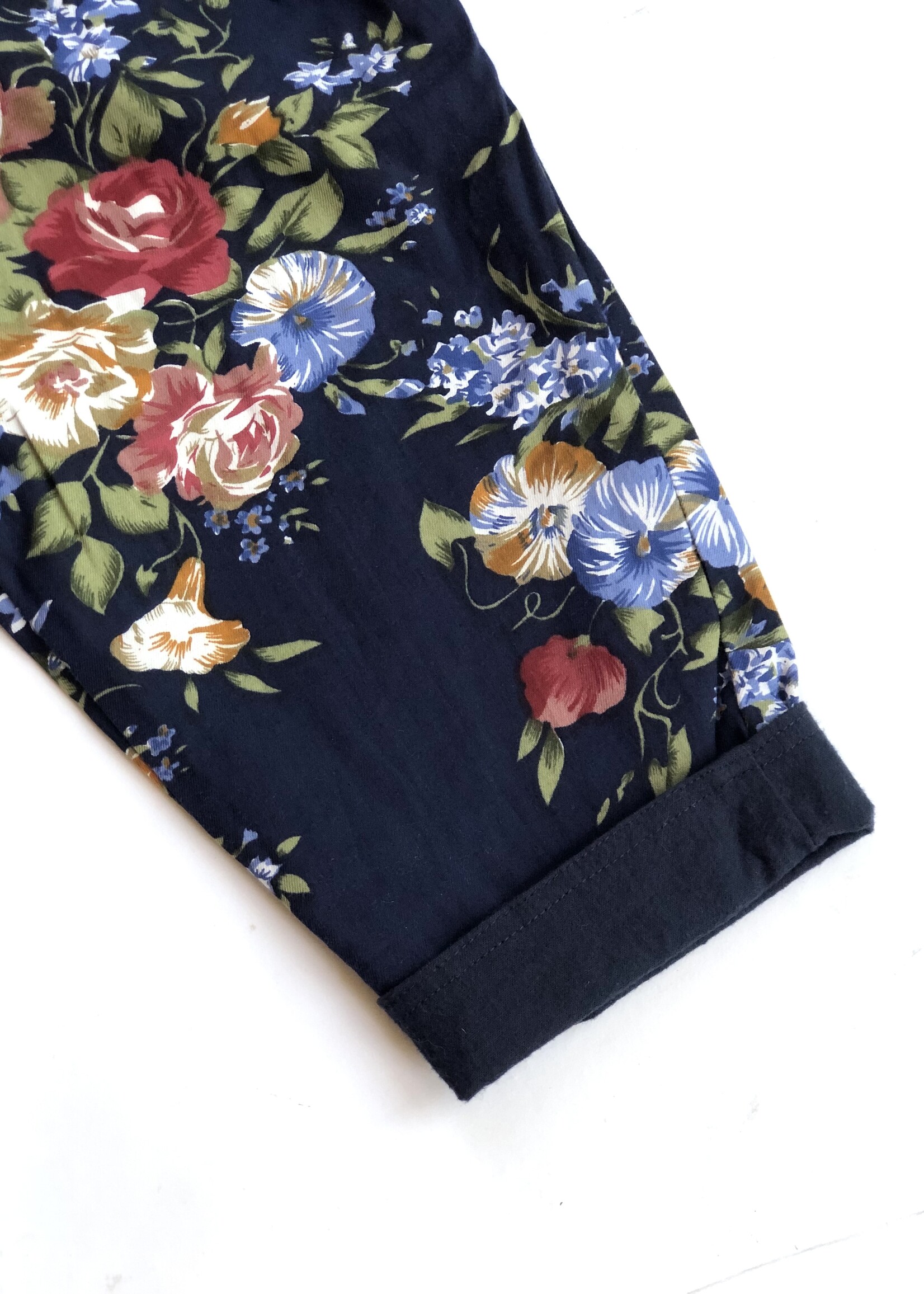 Iniminimanimo Navy blue floral set 12-18m