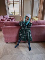 Vintage Green Tartan Dress 6-7y