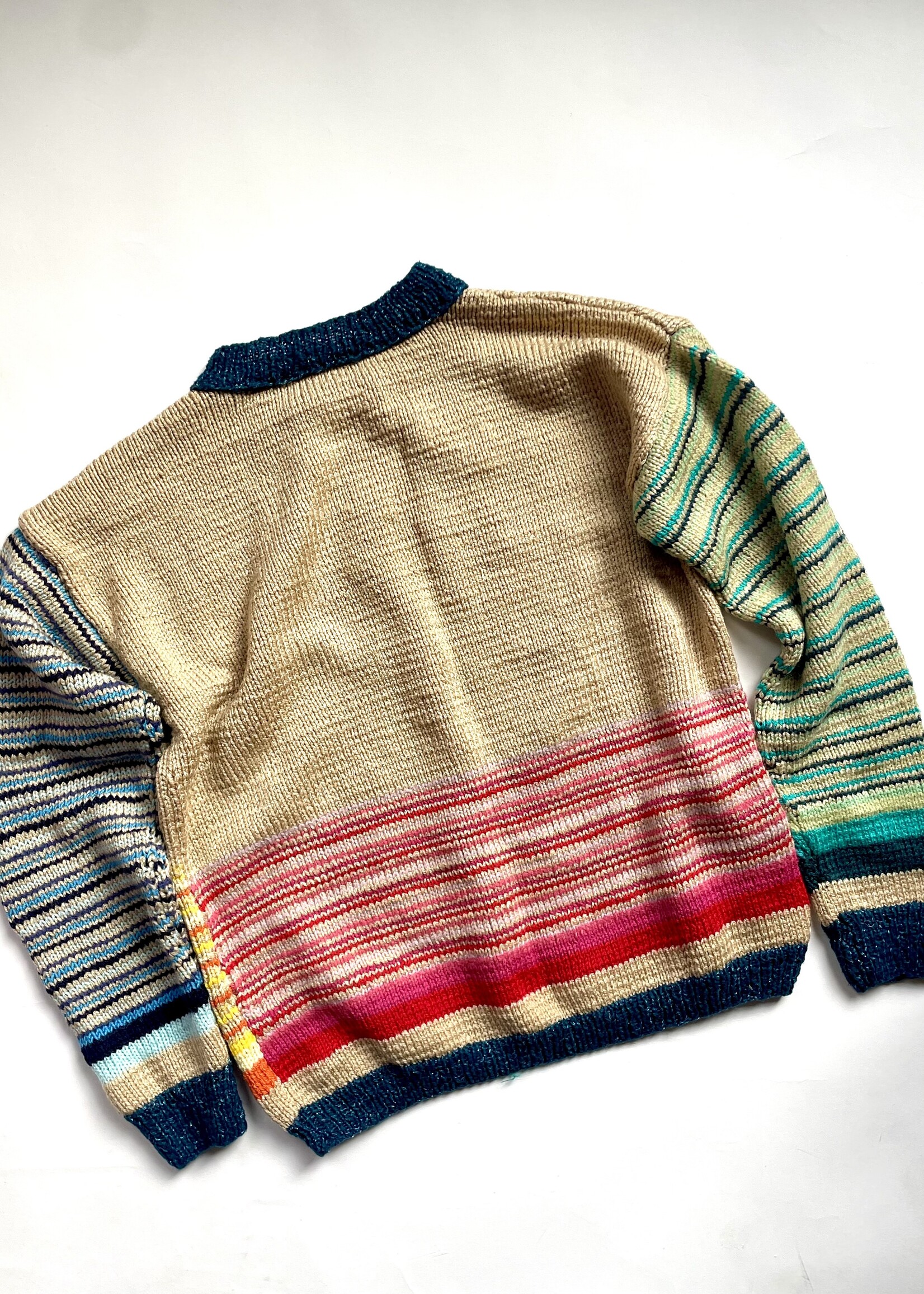 Handmade Striped Sweater 8y