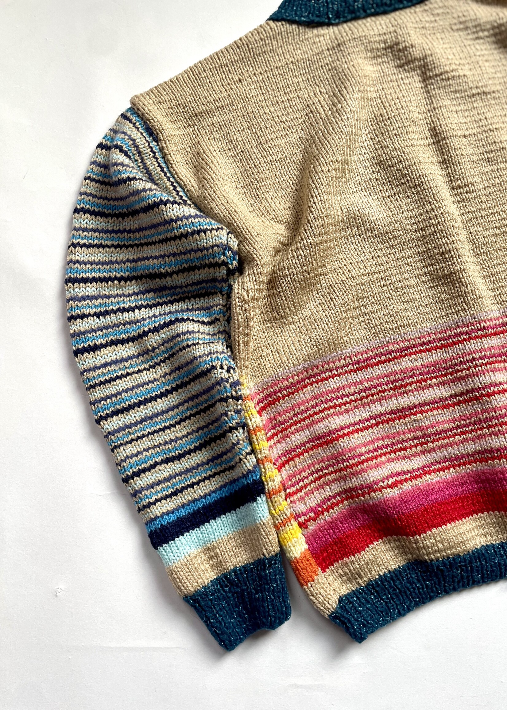 Handmade Striped Sweater 8y