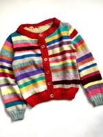 Handmade Striped Cardigan 6y