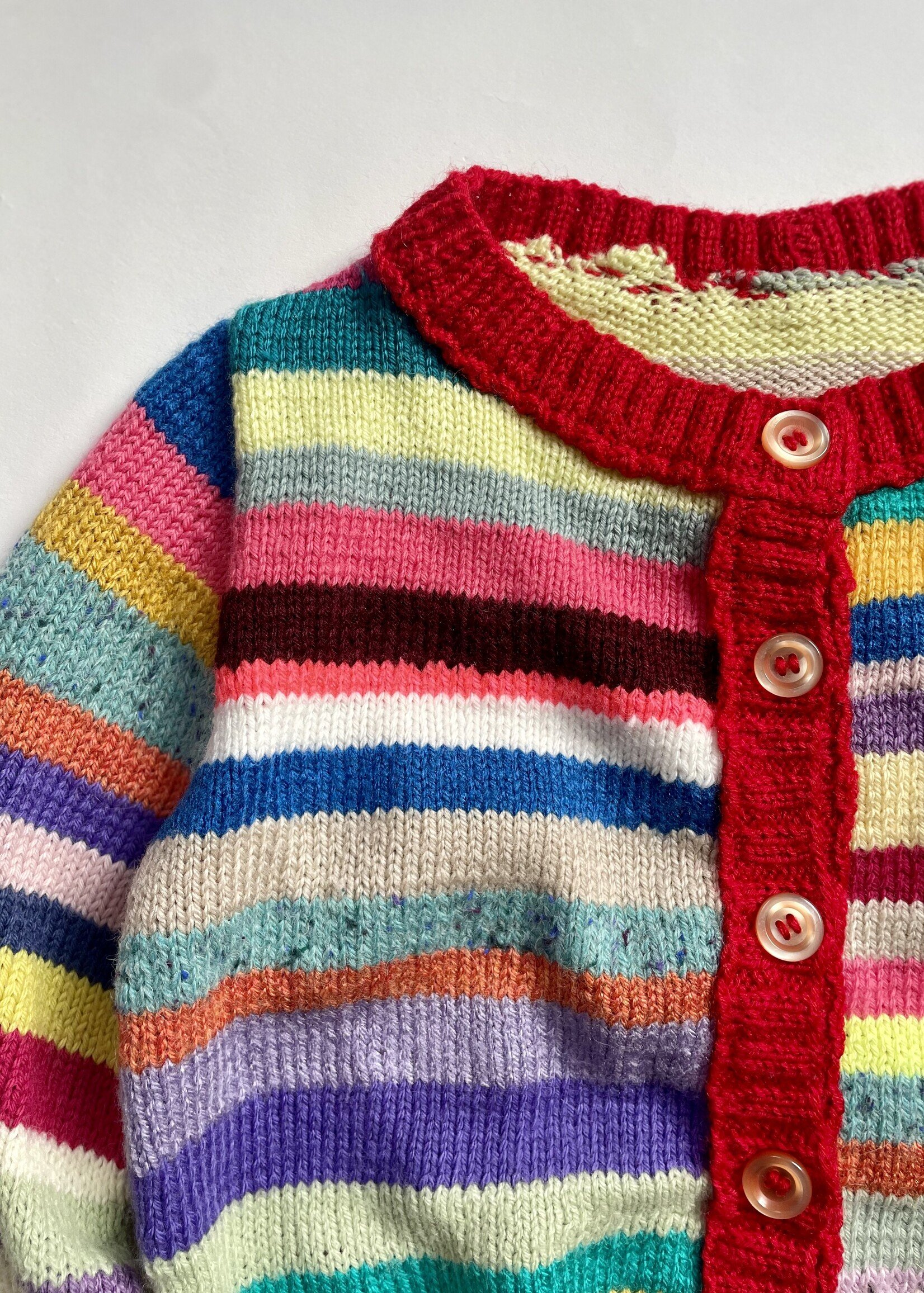 Handmade Striped Cardigan 6y