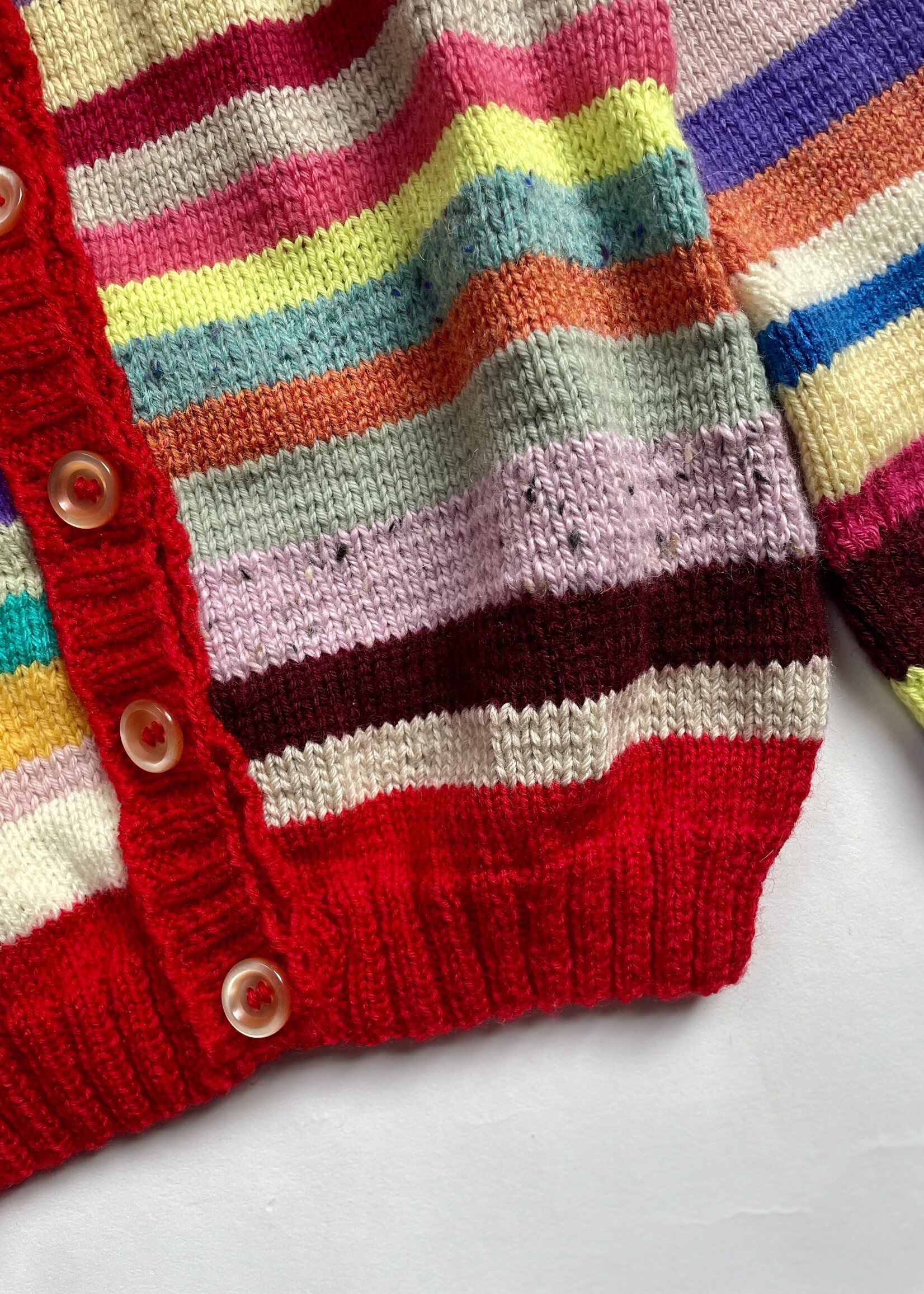 Handmade Striped Cardigan 6y