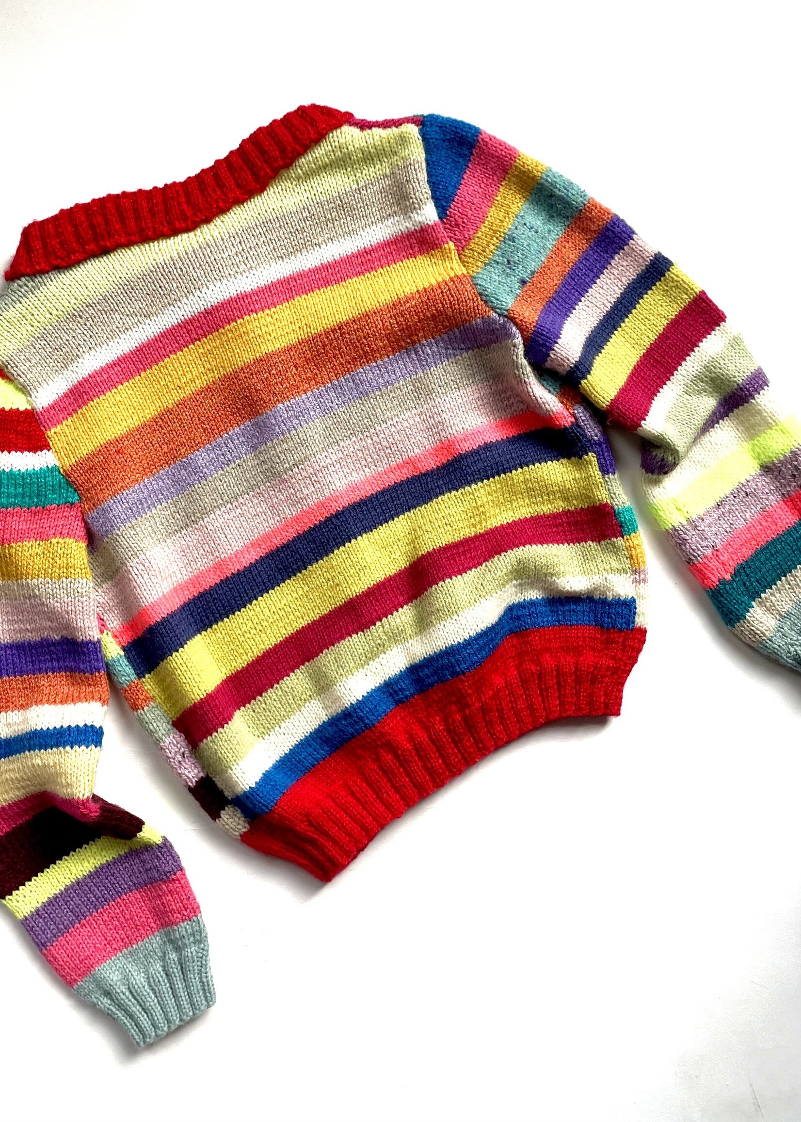 Handmade Striped Cardigan 6y