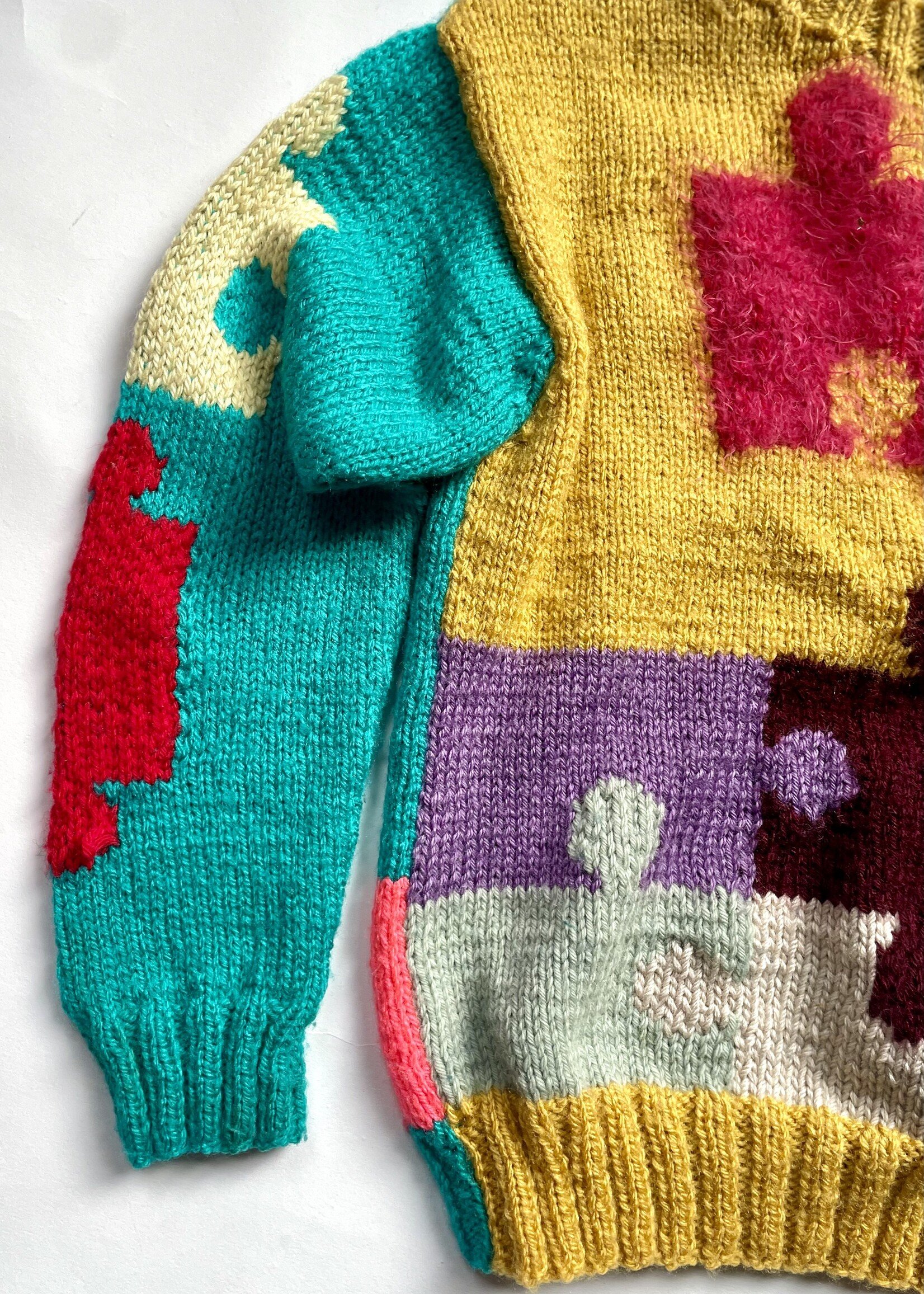 Handmade Puzzle Sweater 6y