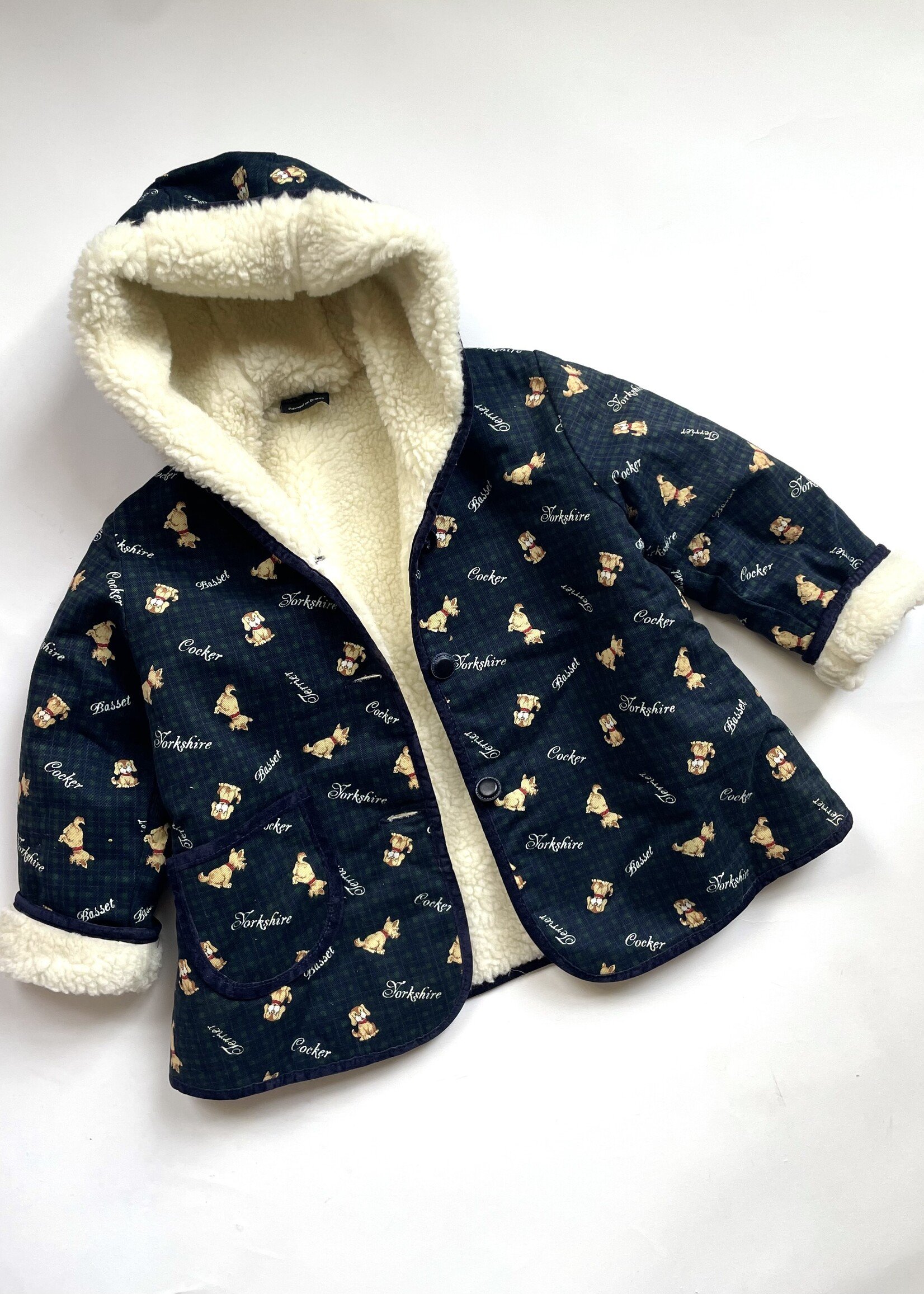 Vintage Sherpa Dogs Jacket 4-6y