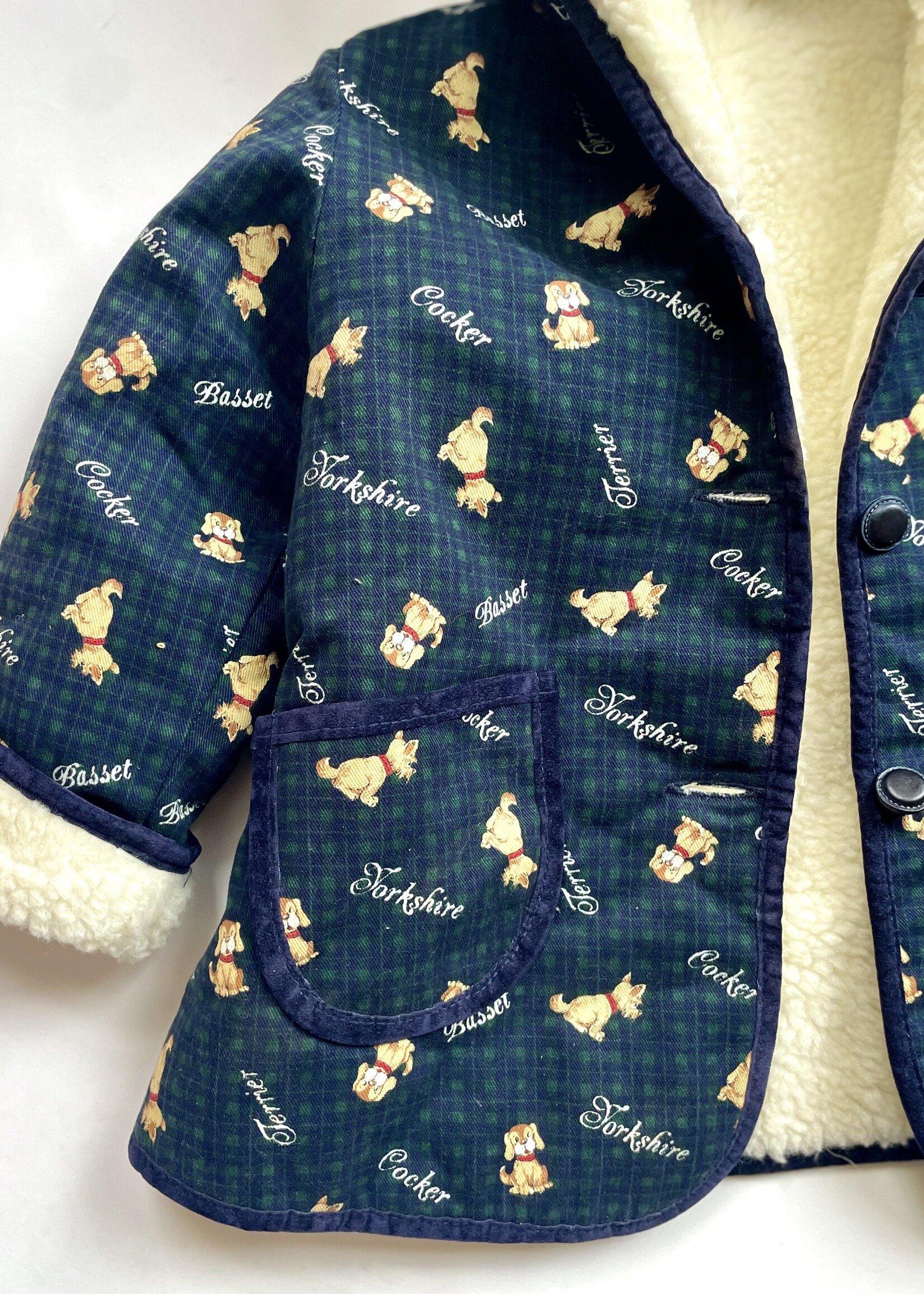 Vintage Sherpa Dogs Jacket 4-6y