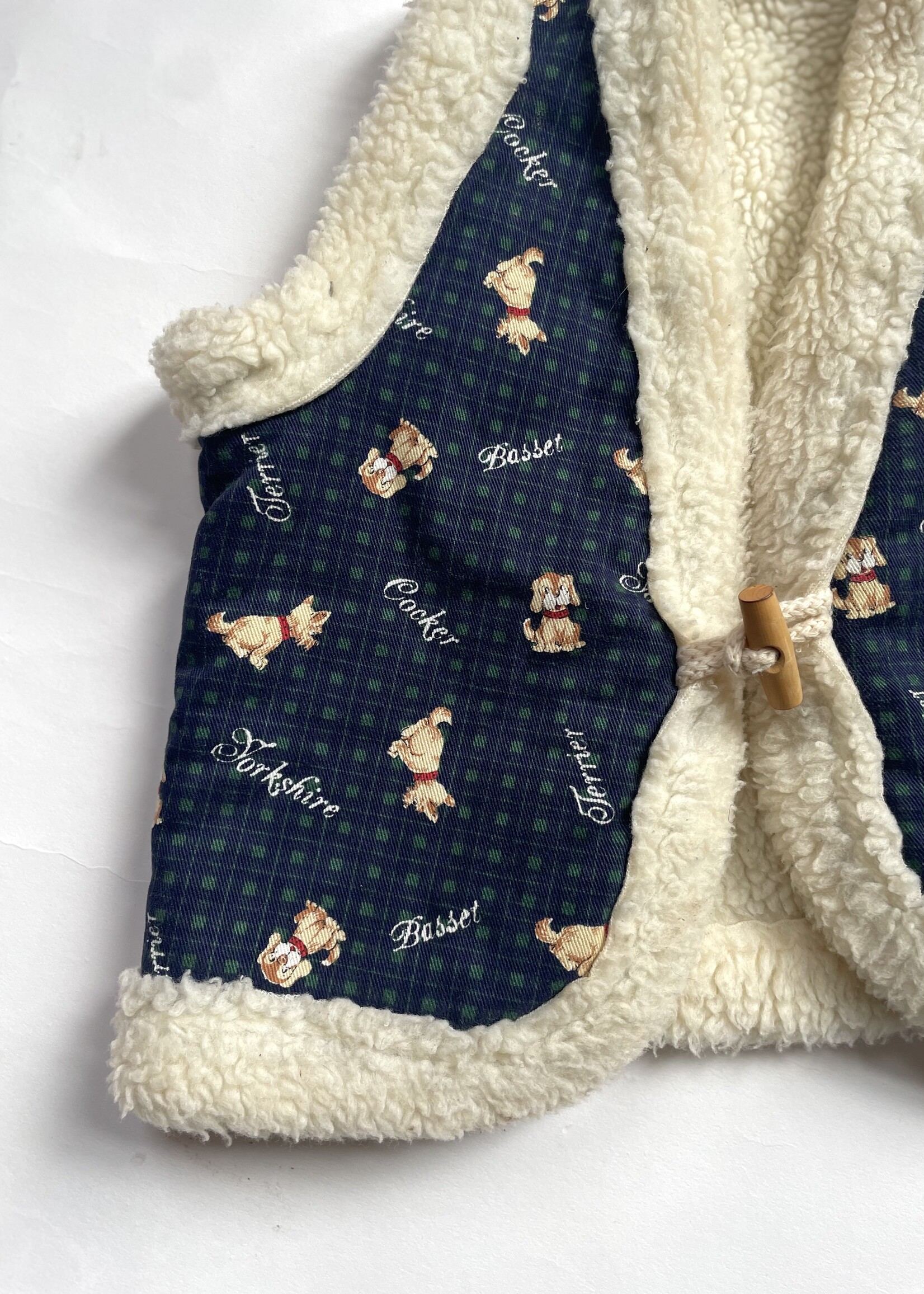 Vintage Sherpa Dogs Waistcoat 18-24m