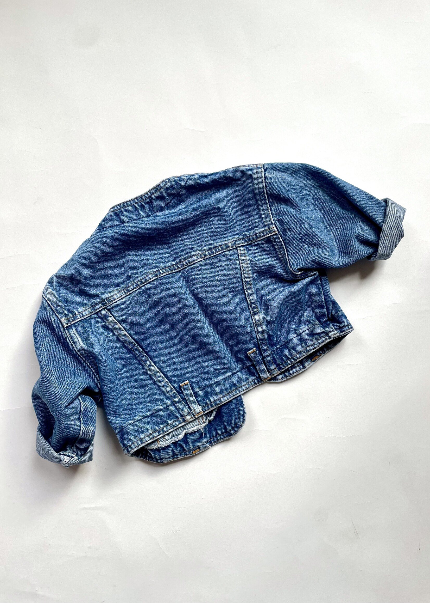 Vintage Cropped Denim Cactus Jacket 2-3y