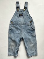 OshKosh USA Light Wash Denim Dungarees 6m