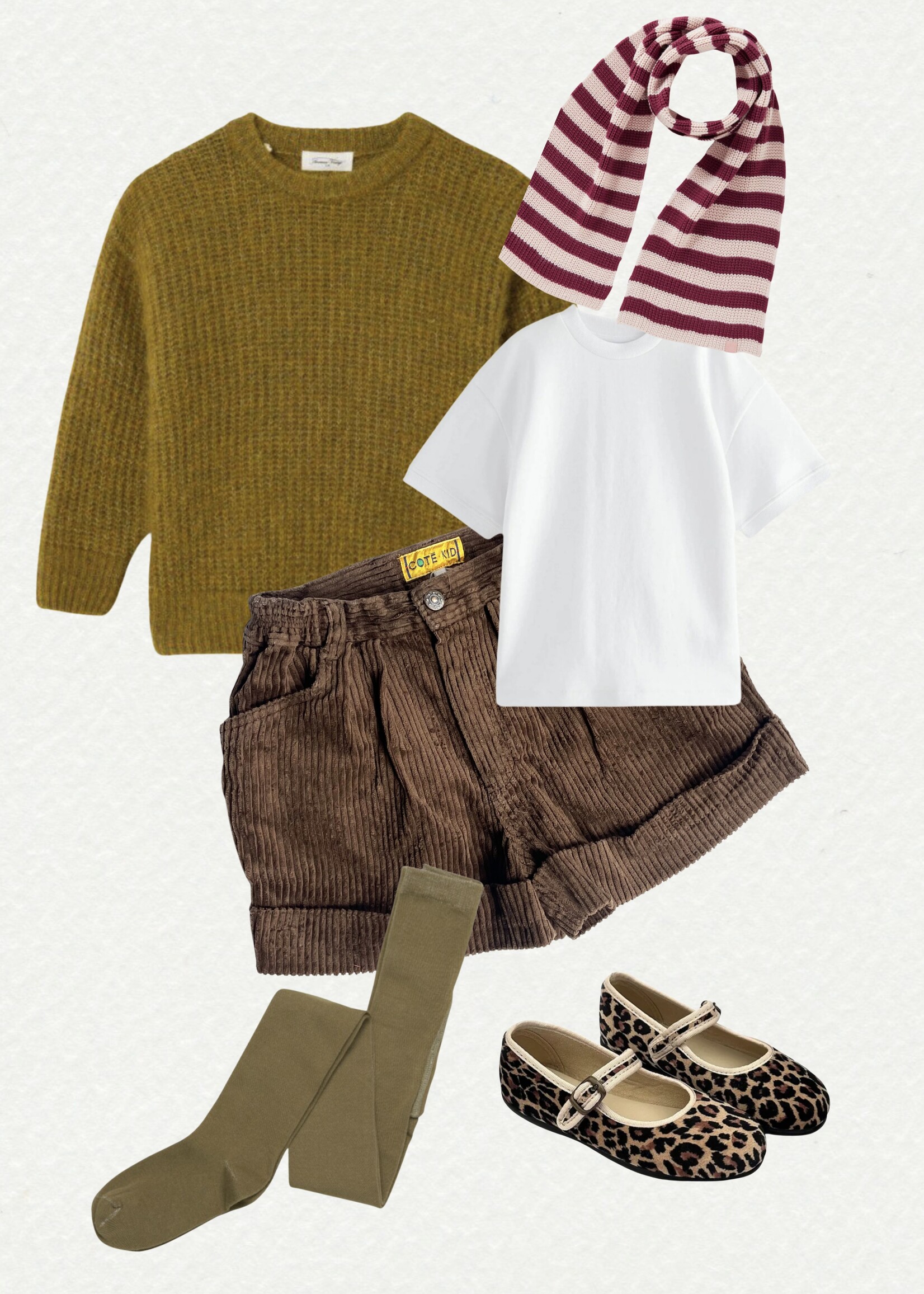 Vintage Choco brown velvet short 8y