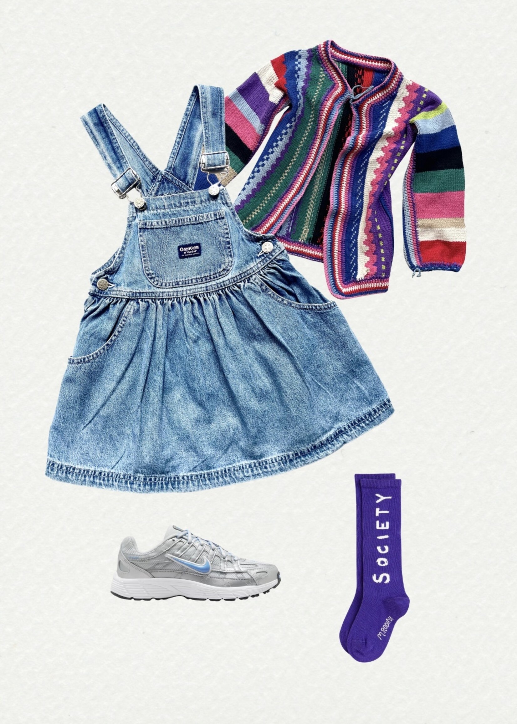 Handmade Striped Cardigan 3-4y