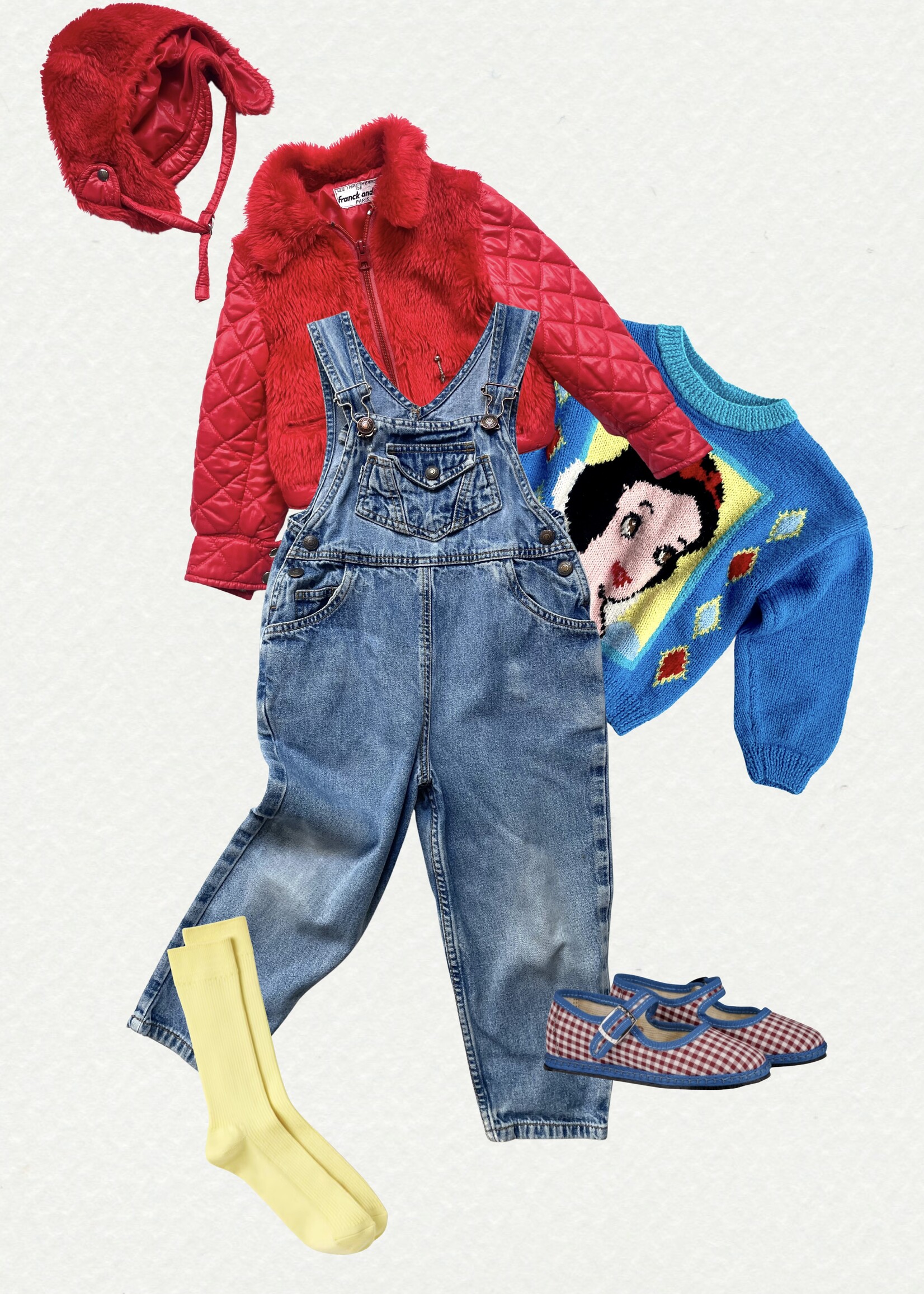 Levi's White Tab Denim Dungarees 3y