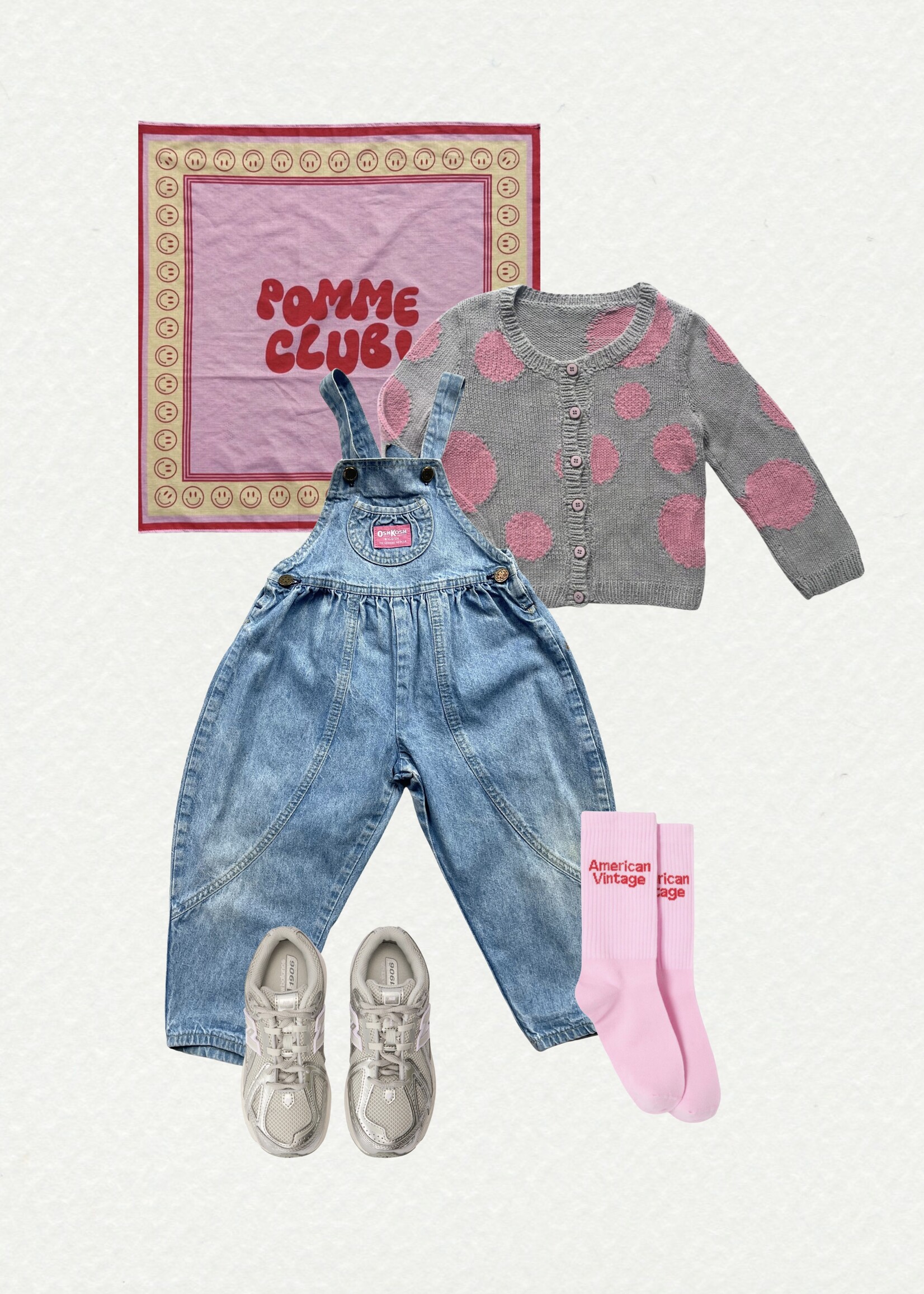 Handmade Cotton dot cardigan 4y